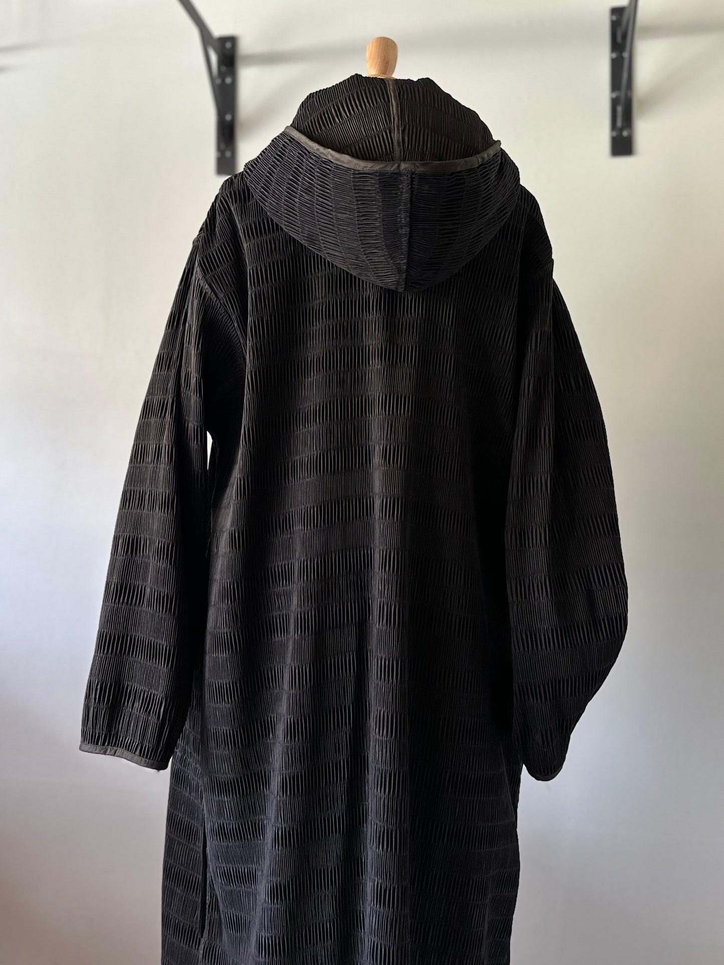 reversible pleats coat