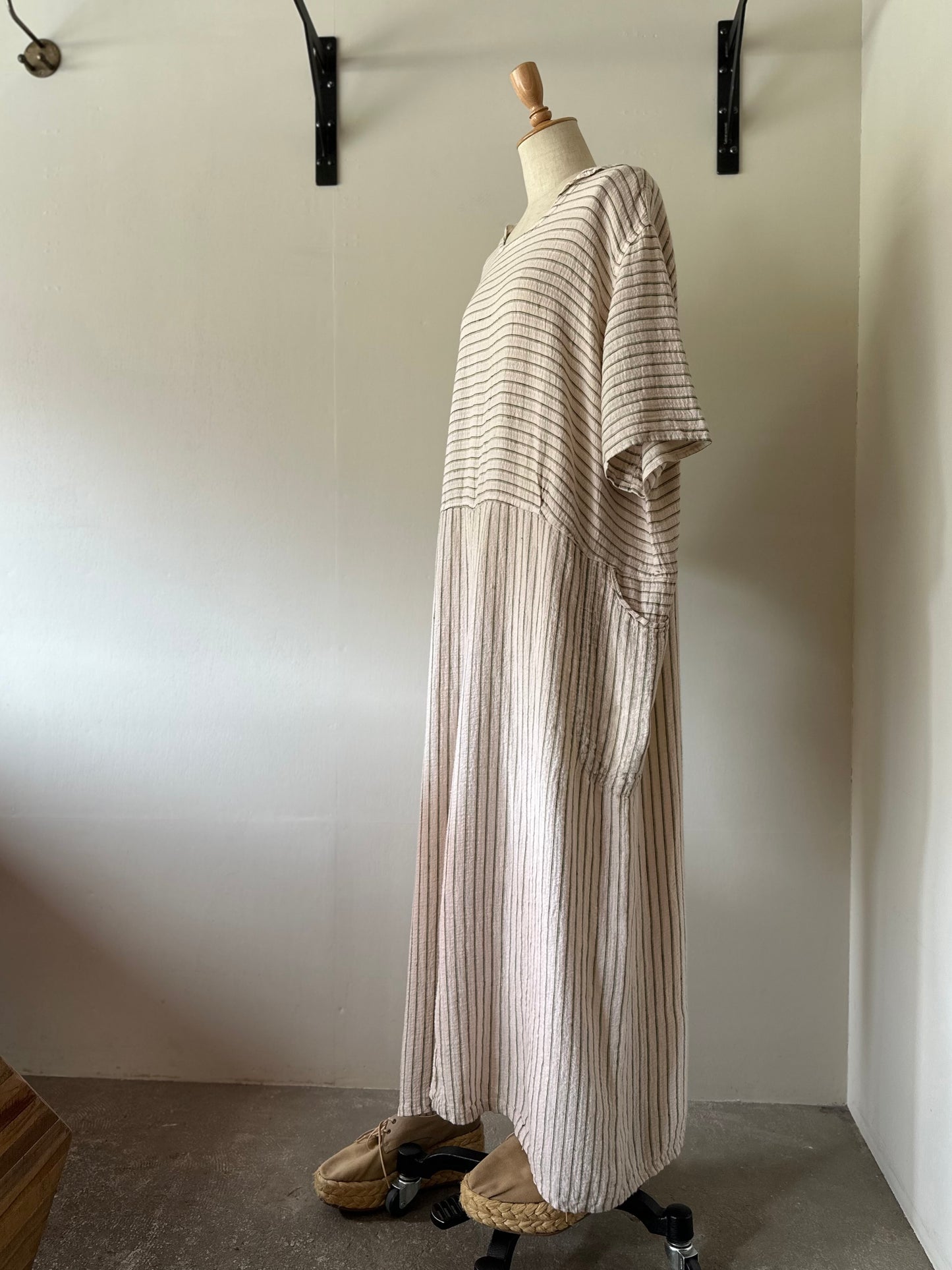 FLAX linen stripe dress