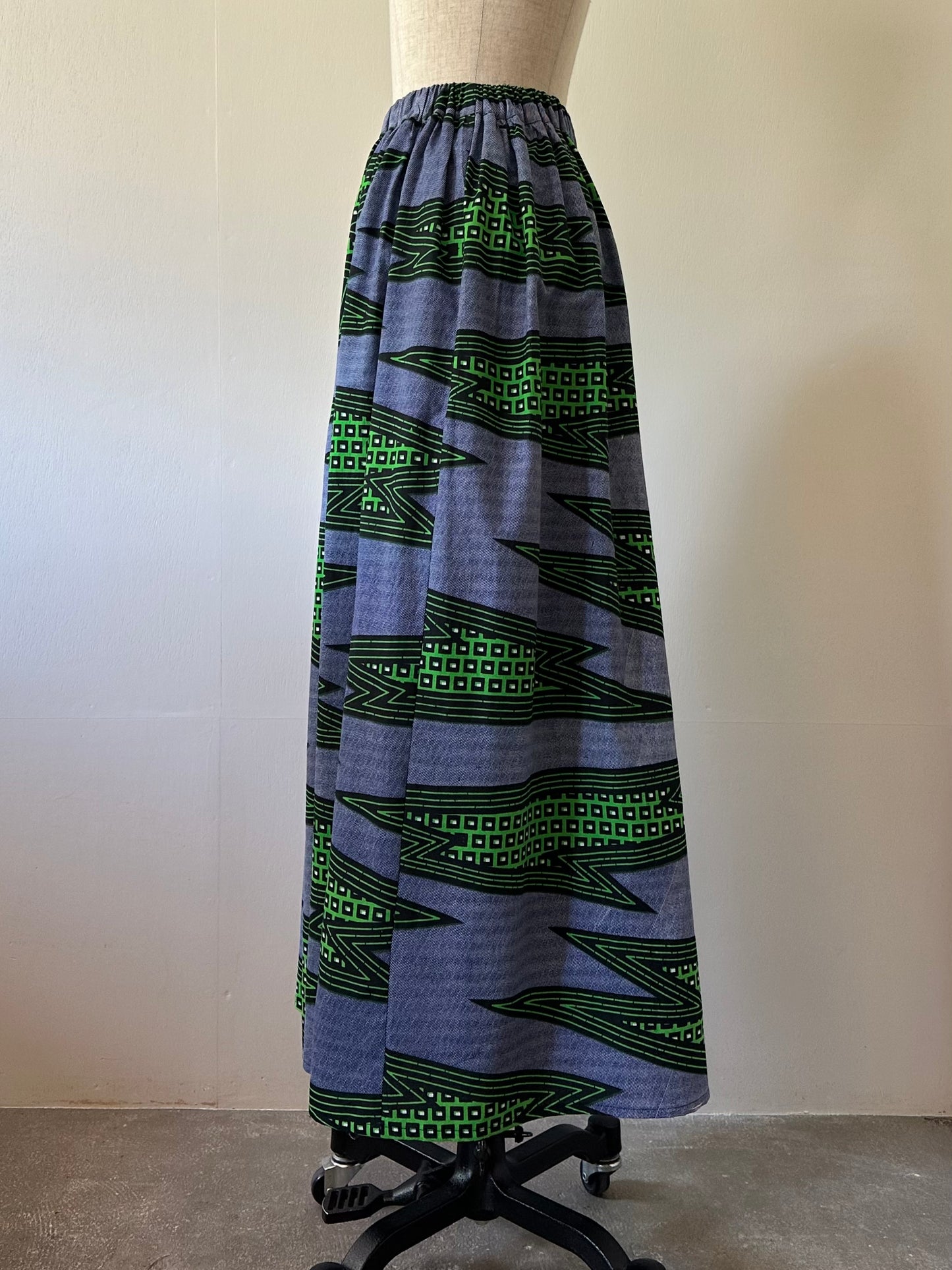 African print skirt