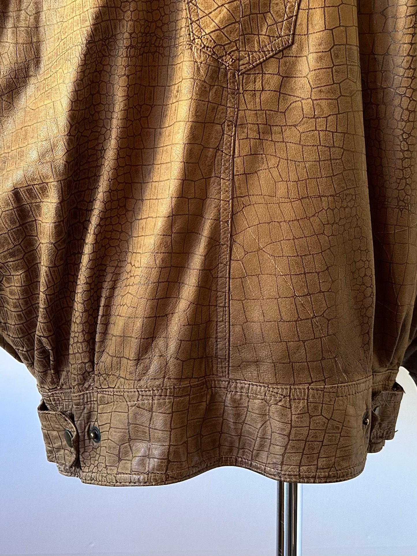 dolman sleeve leather jacket