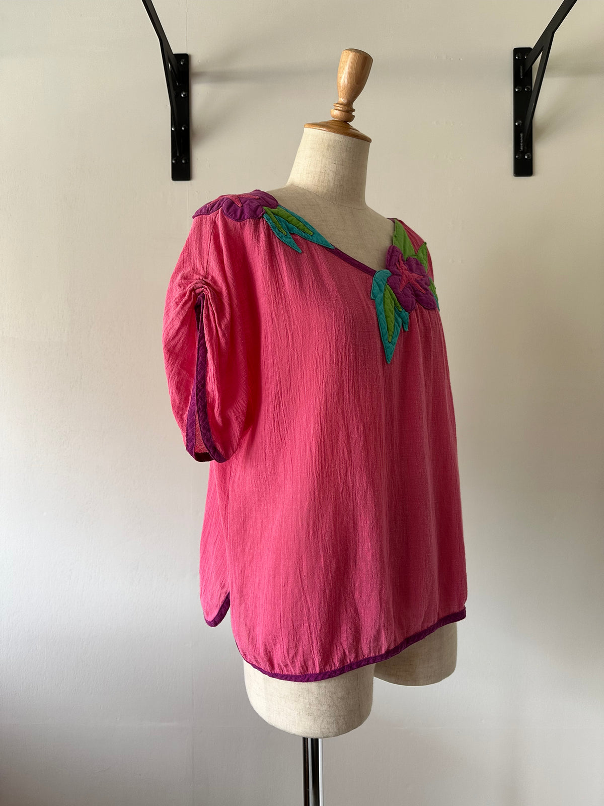 flower appliqué two-piece(set)