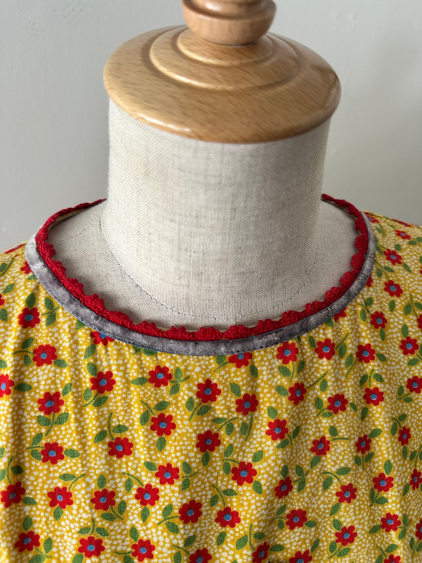 patchwork maxi dress