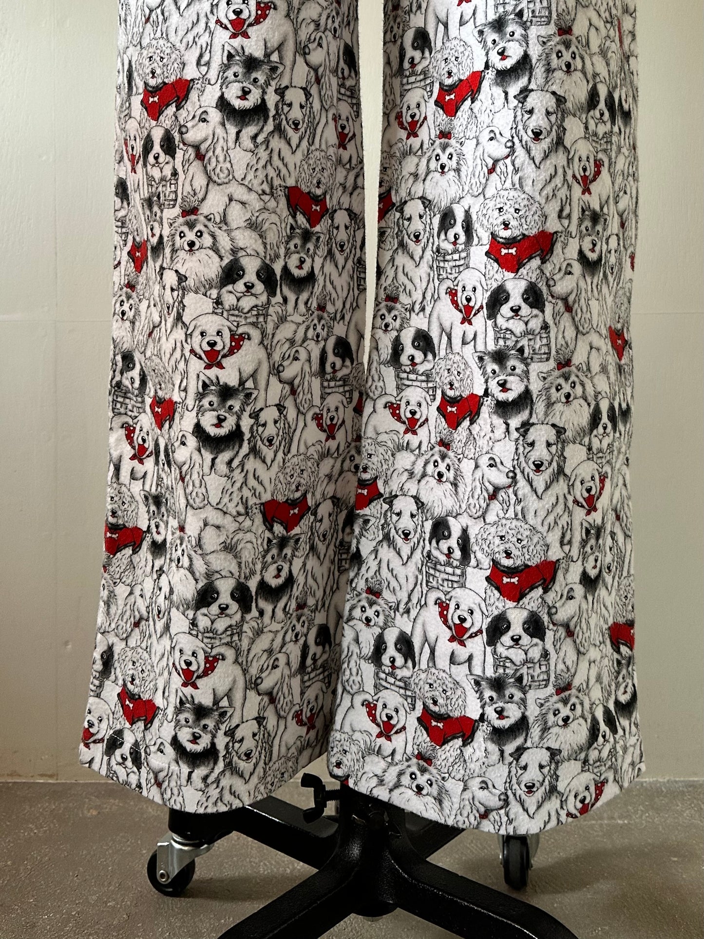 dog pattern pants