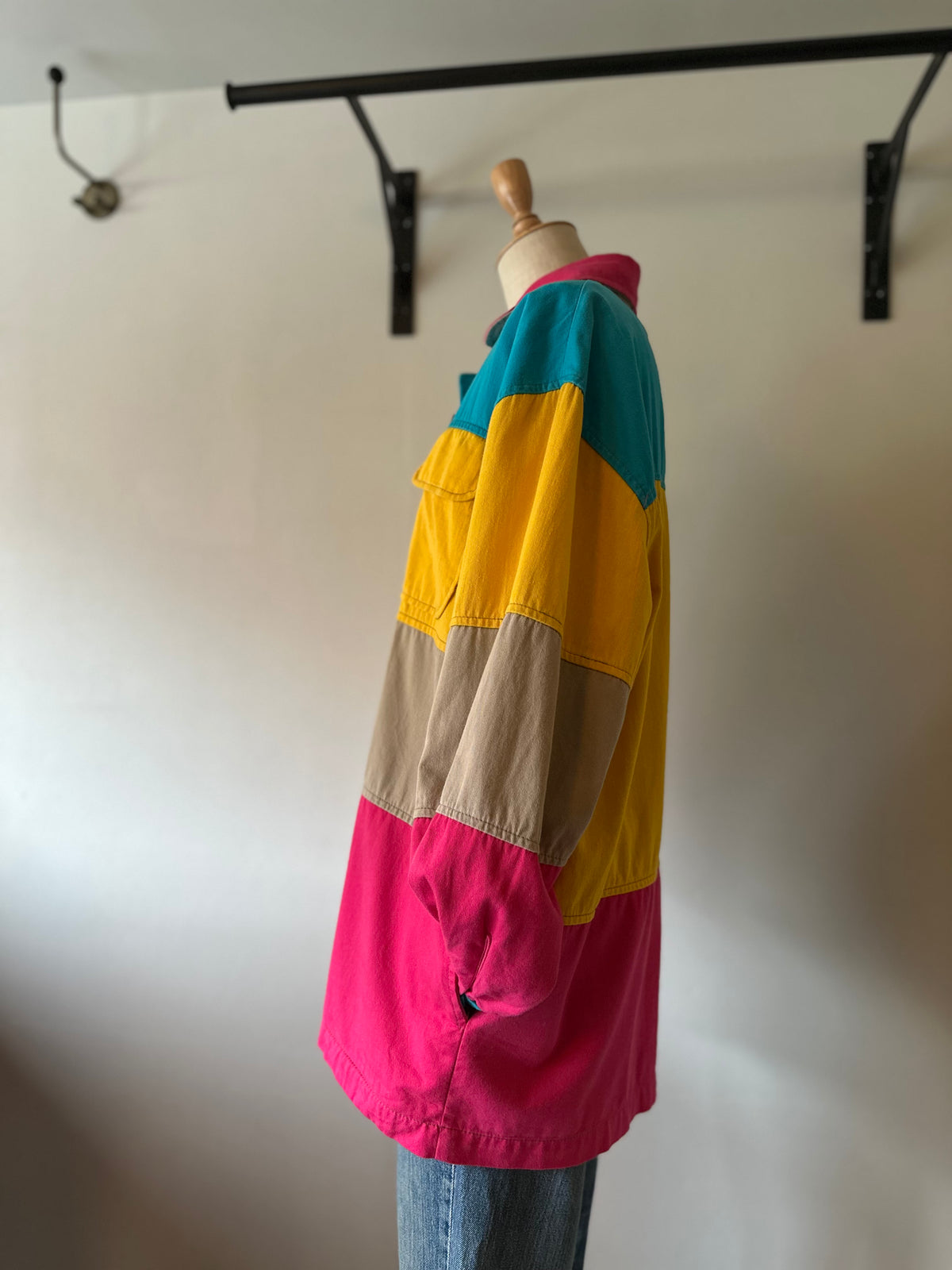 multicolored cotton jacket