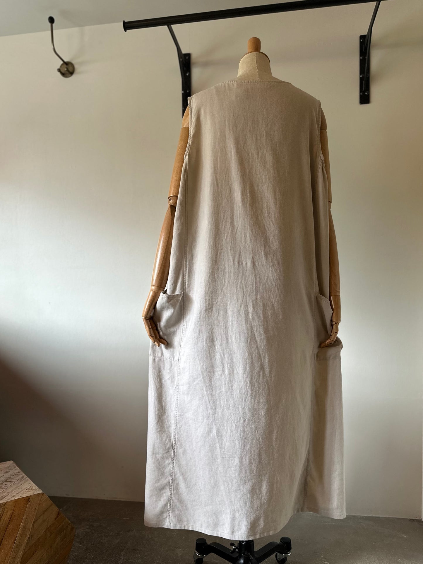 cotton linen sleeveless dress