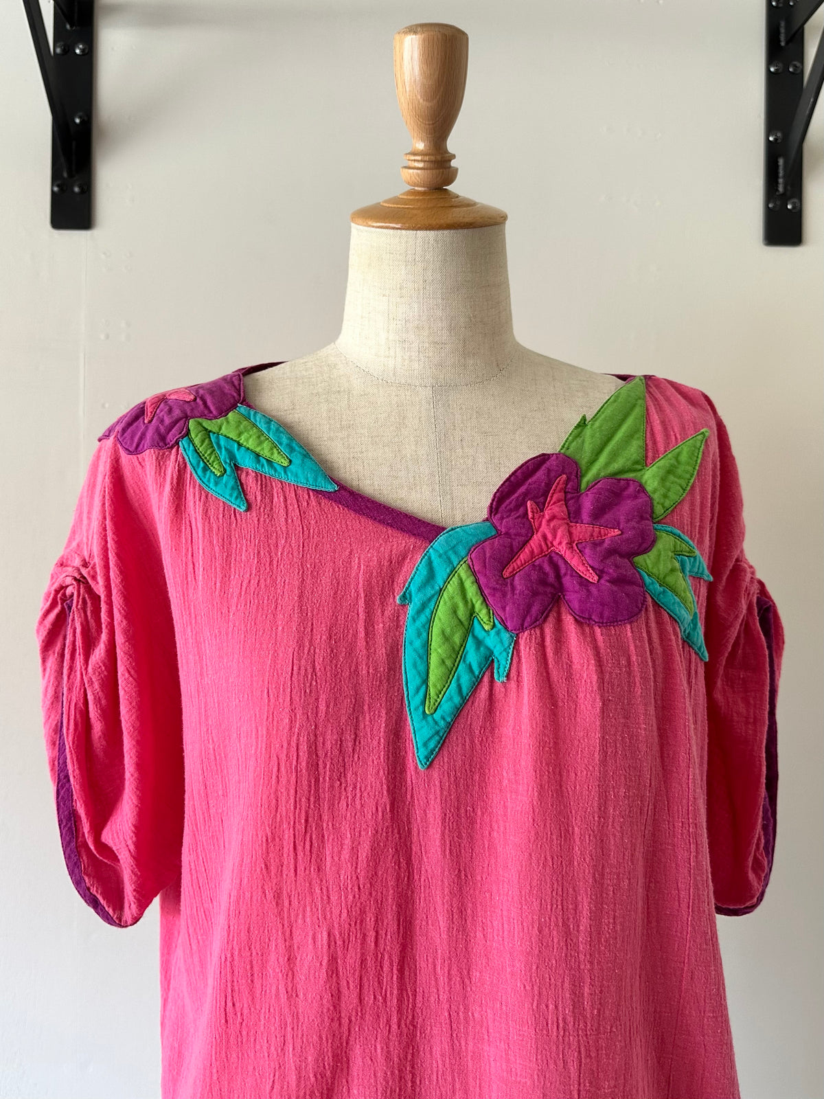 flower appliqué two-piece(set)
