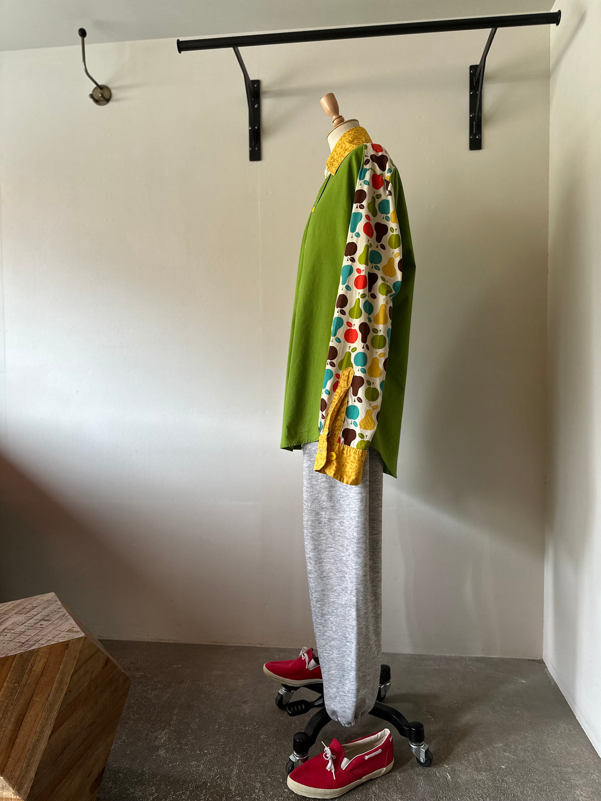 fruit leaves pattern shirt