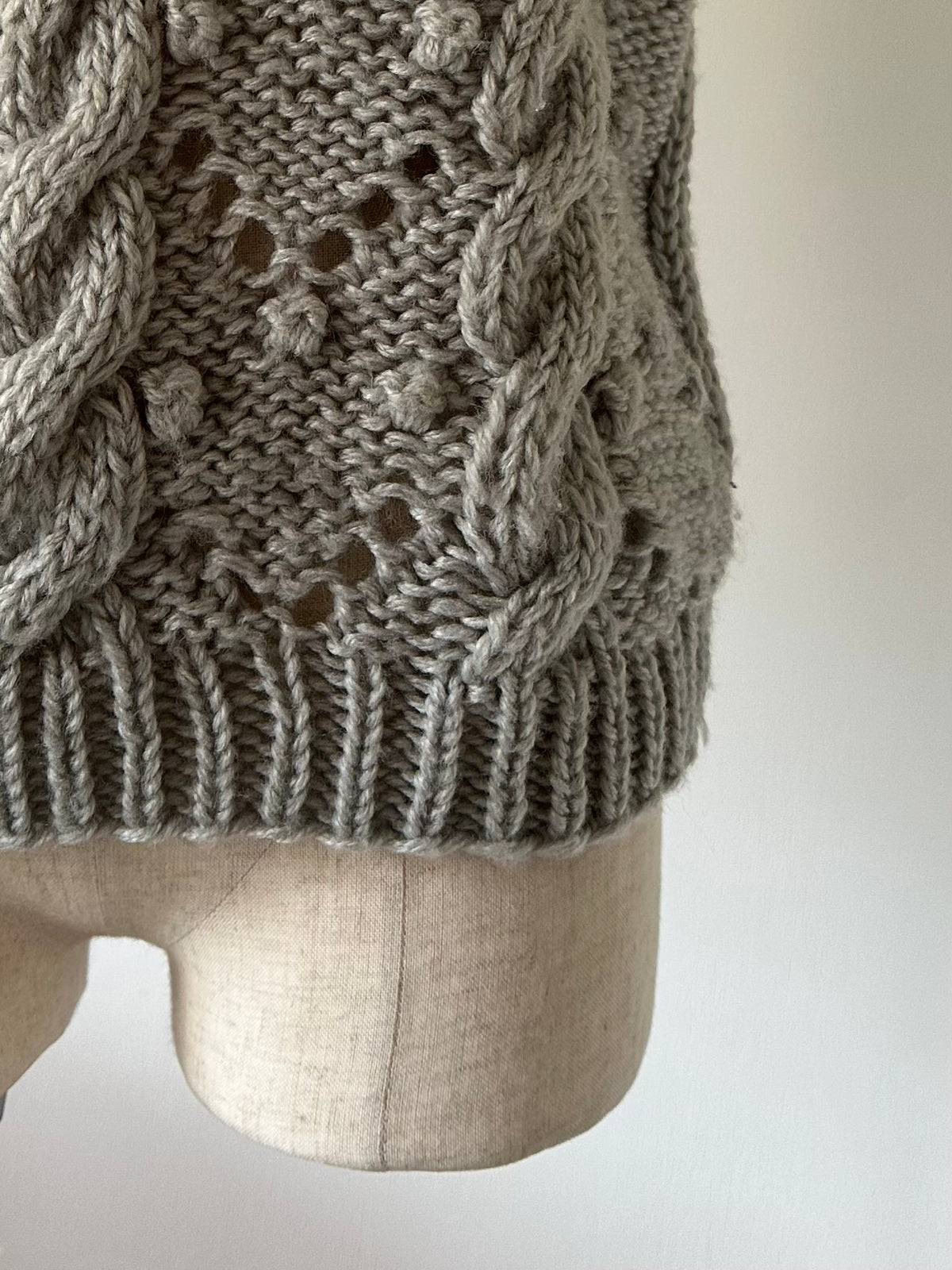lacy knit vest