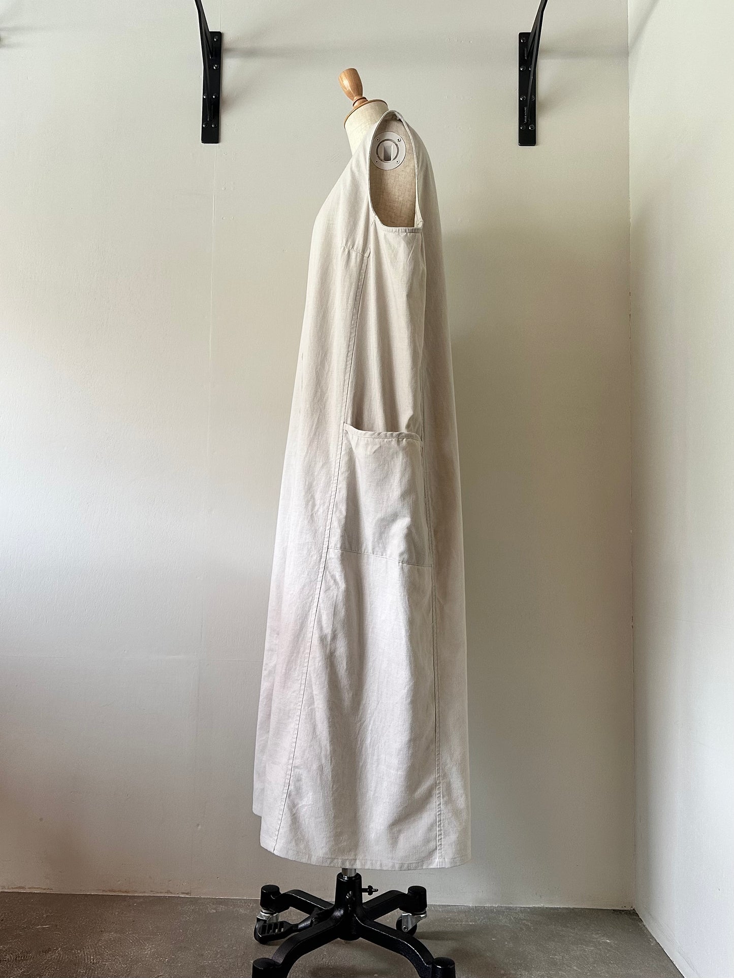 cotton linen sleeveless dress