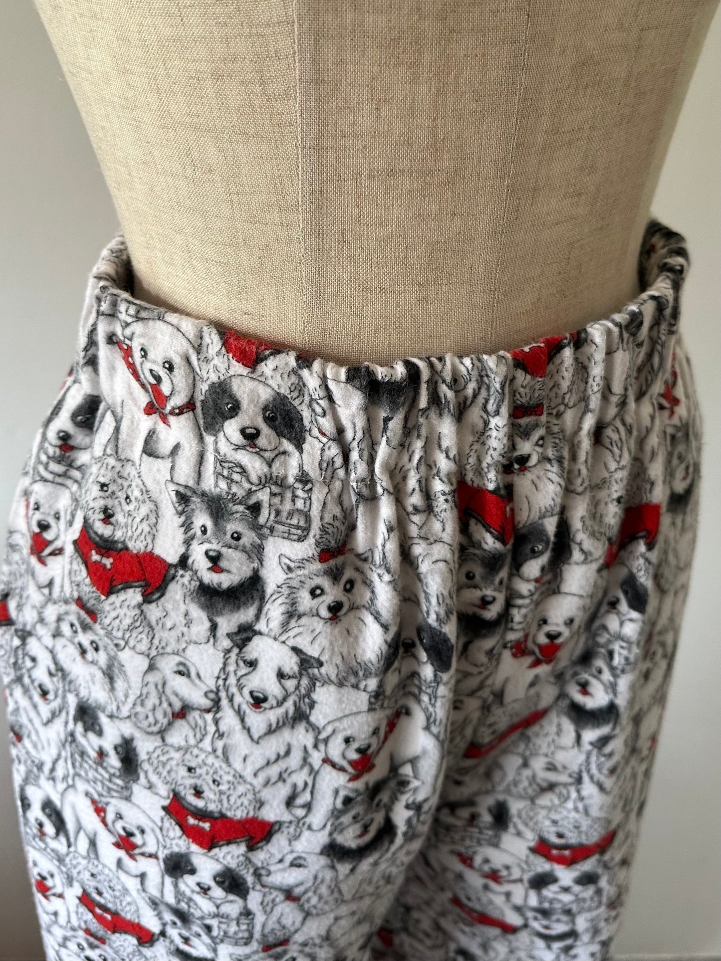 dog pattern pants
