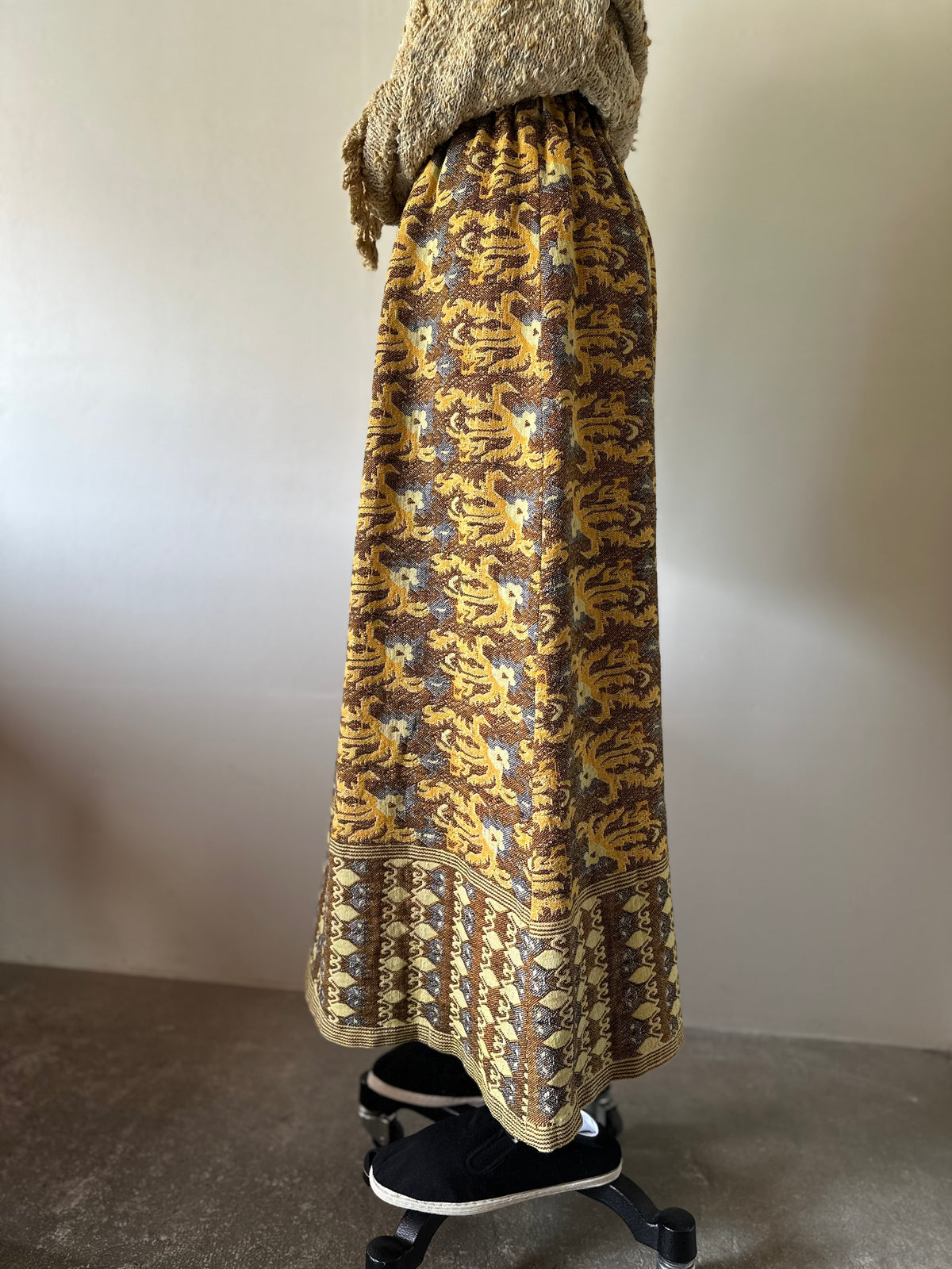 woven maxi skirt
