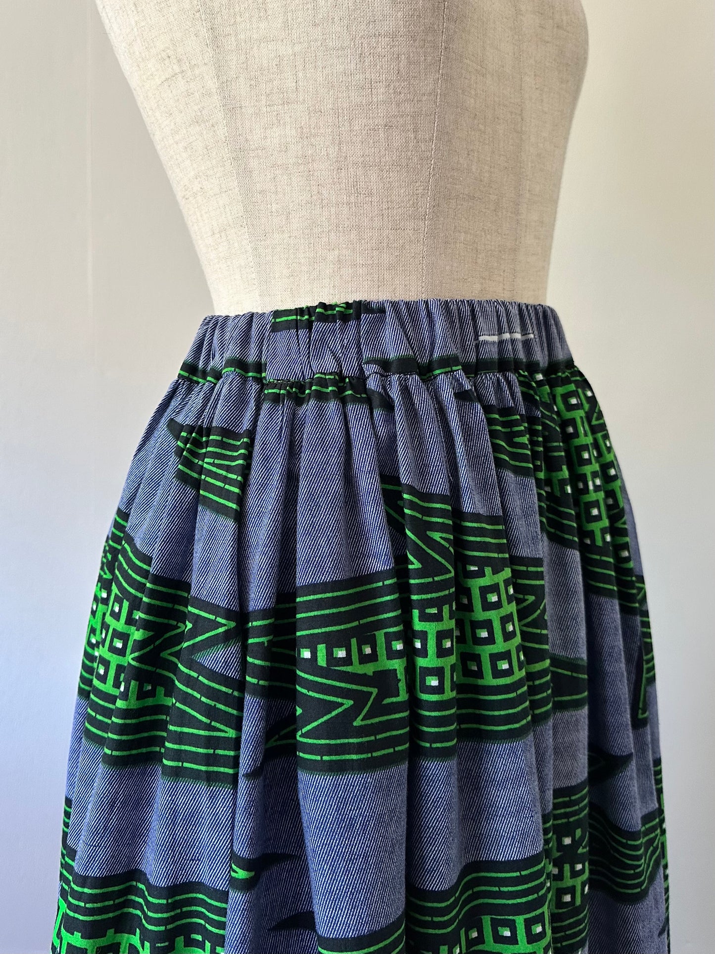 African print skirt