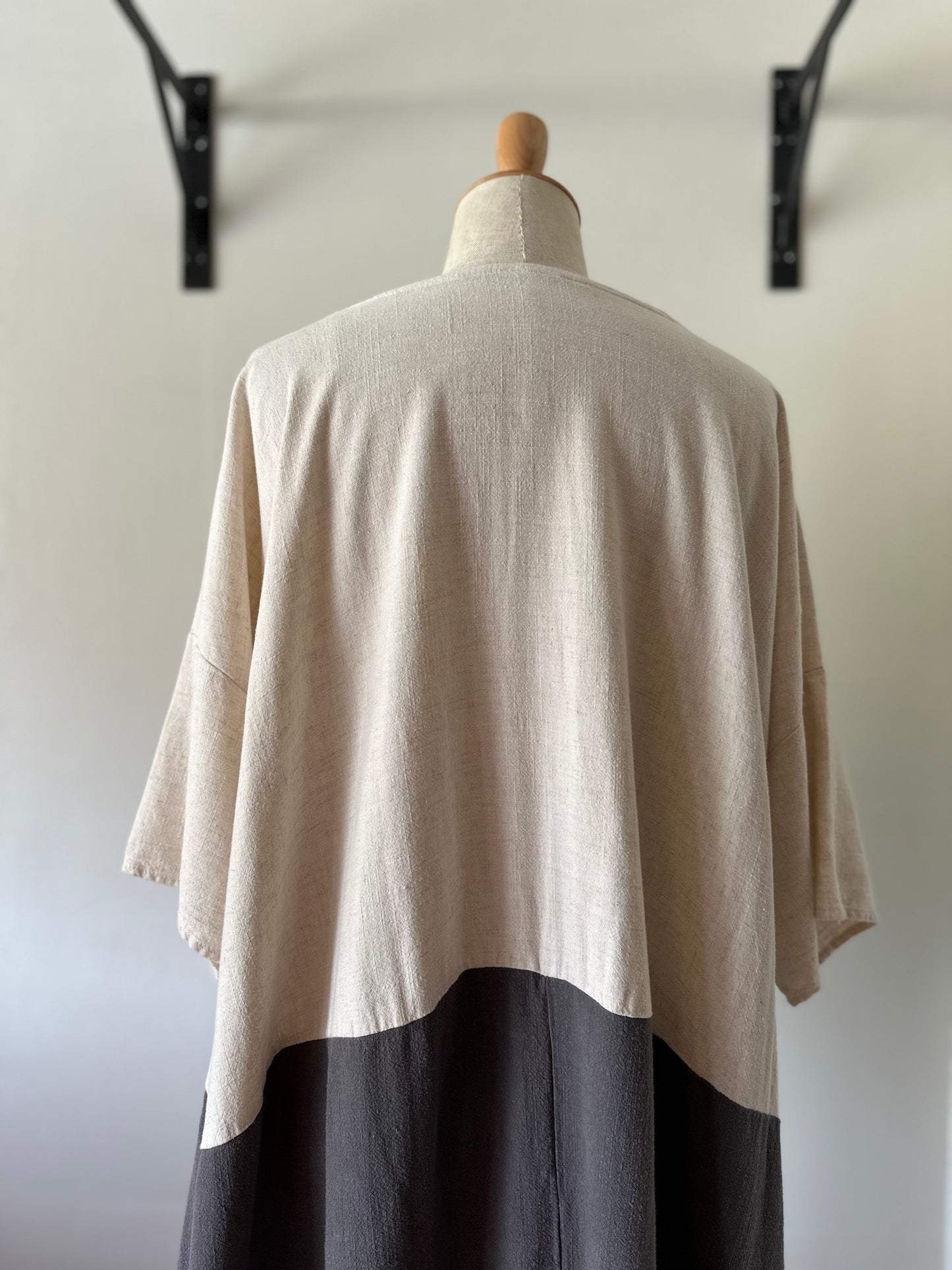 bicolor tunic dress