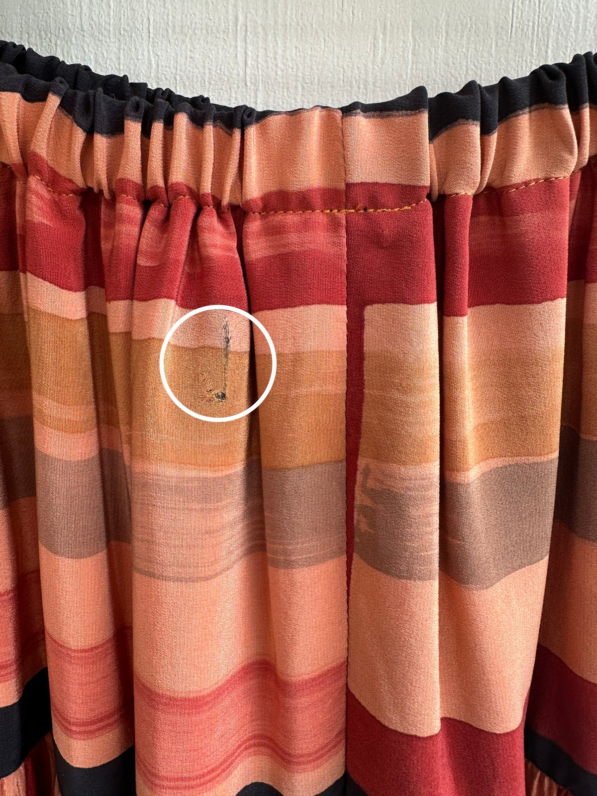 mulch stripe silk skirt