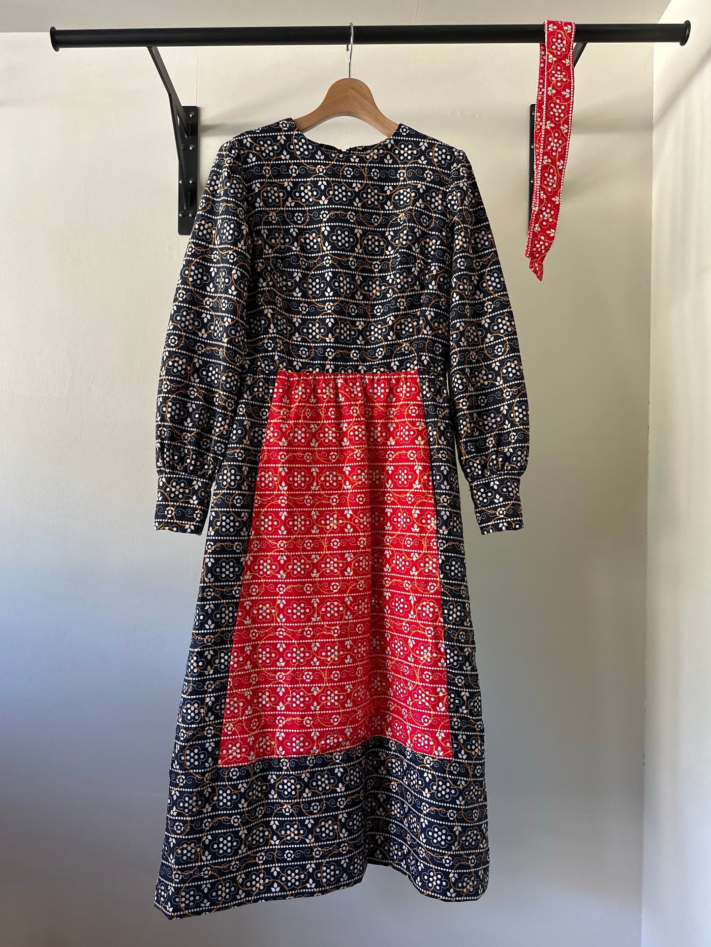 60s rhinestone layered design dress