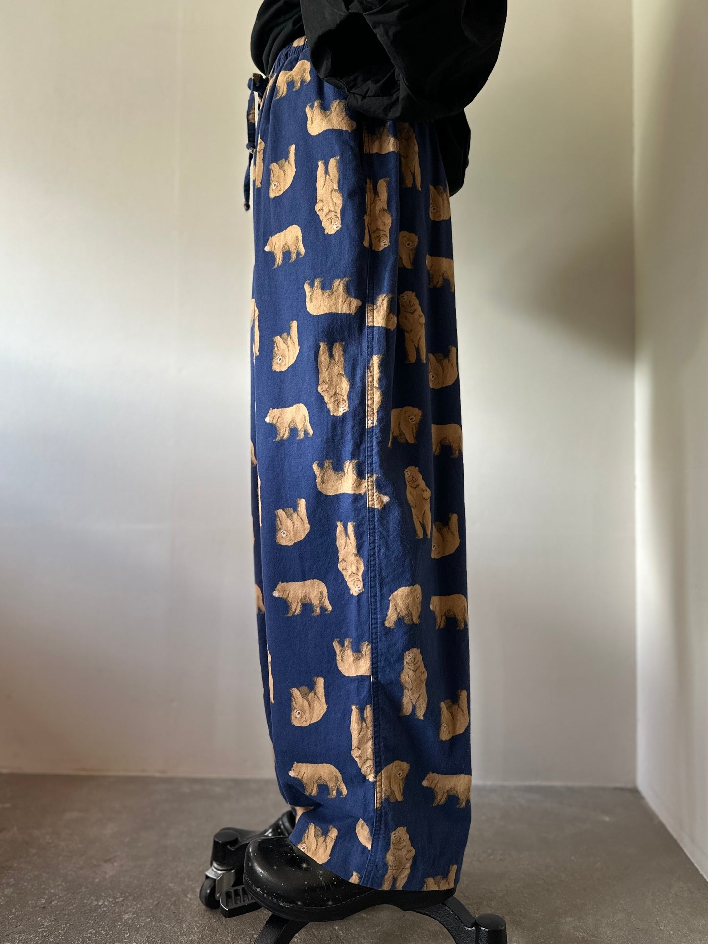 bear pattern pants