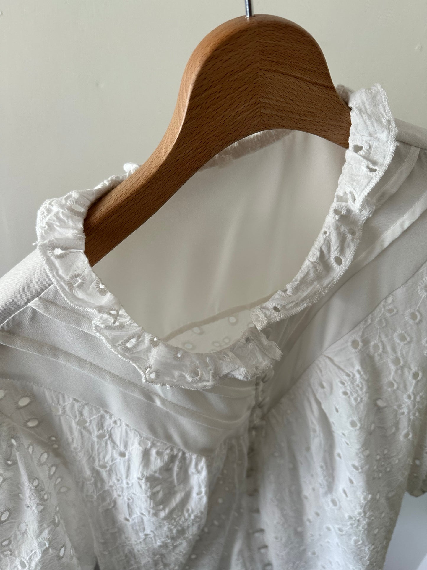 eyelet lace blouse