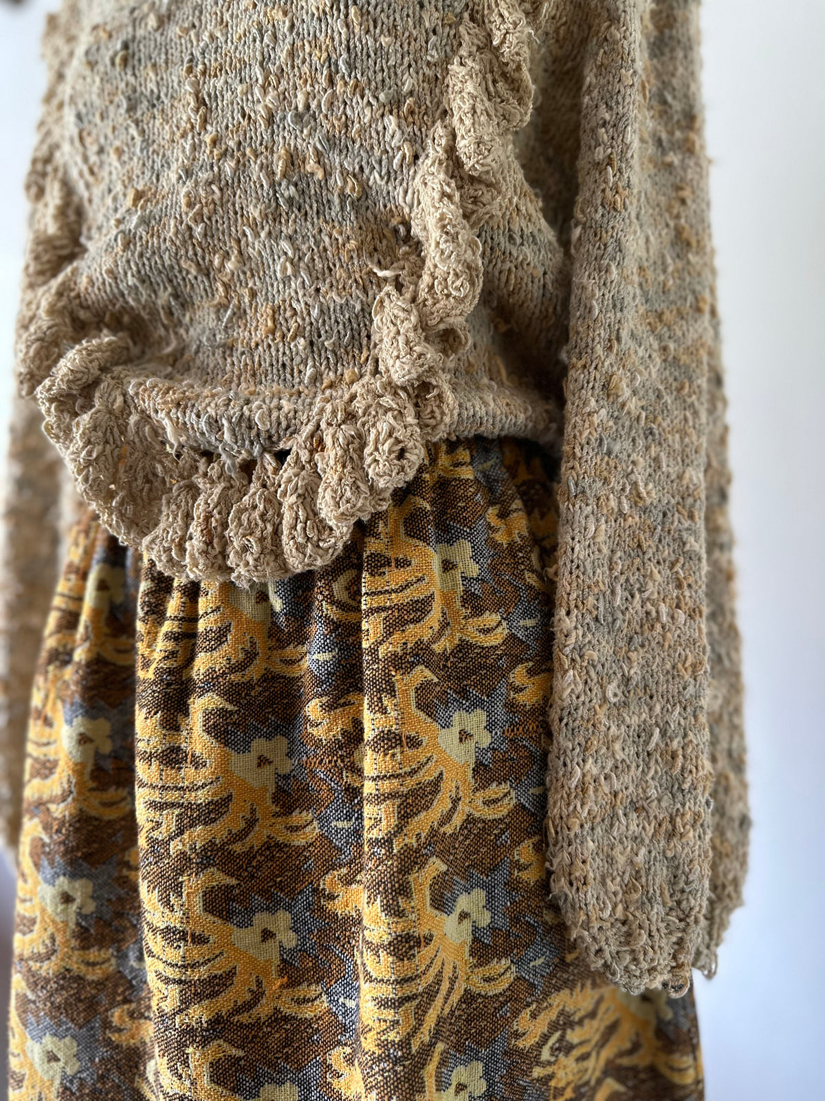 woven maxi skirt