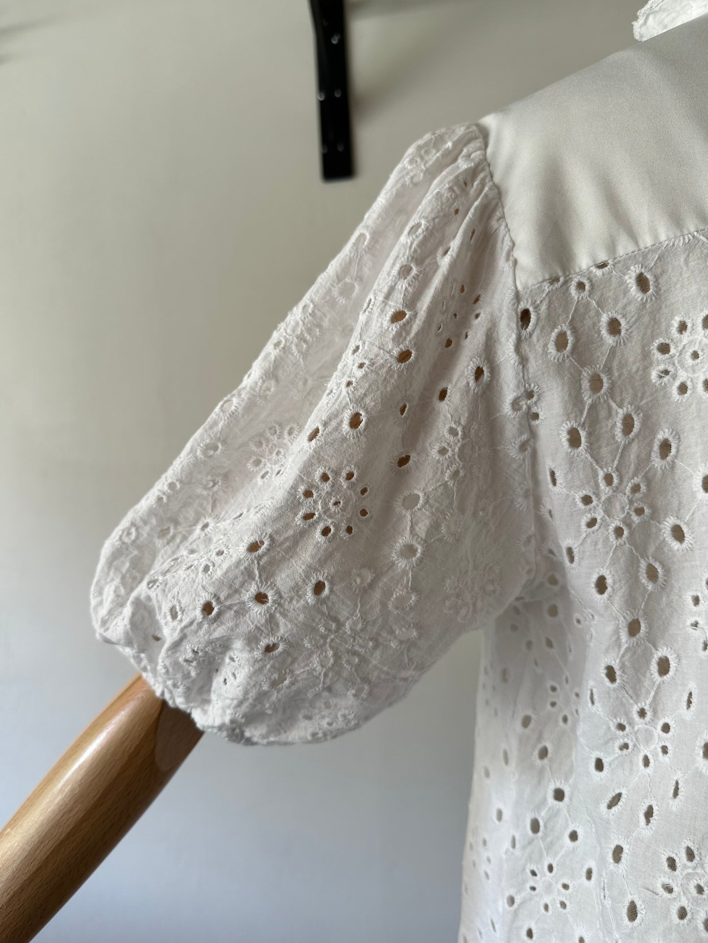 eyelet lace blouse