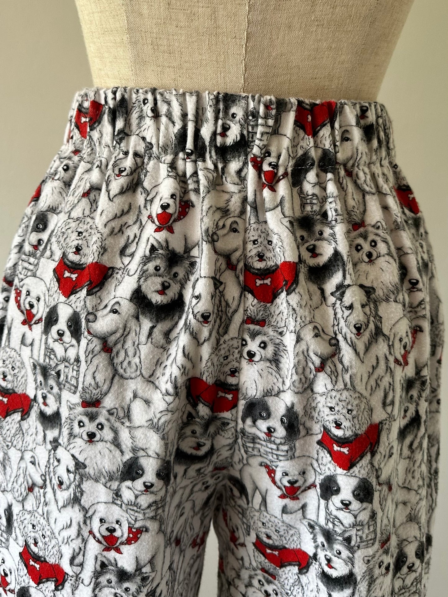 dog pattern pants