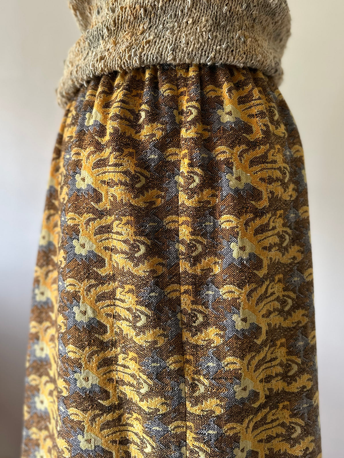woven maxi skirt