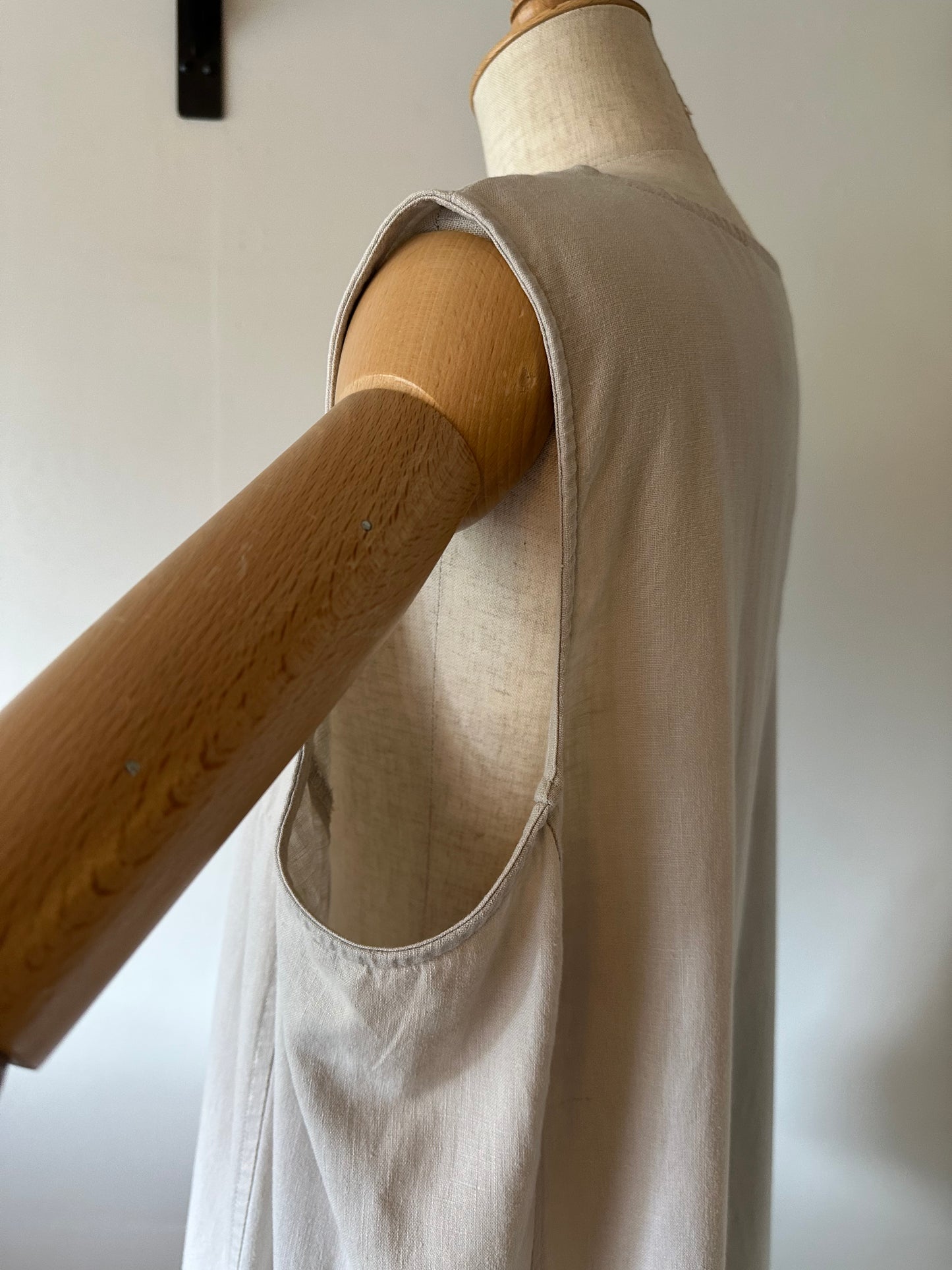 cotton linen sleeveless dress