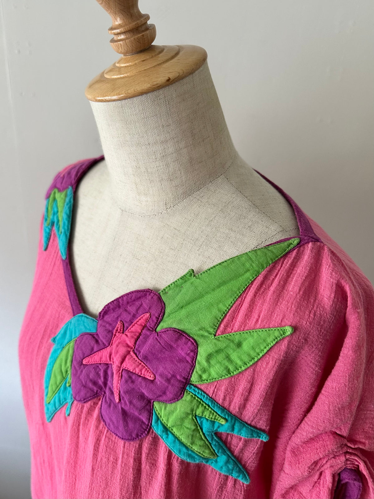 flower appliqué two-piece(set)