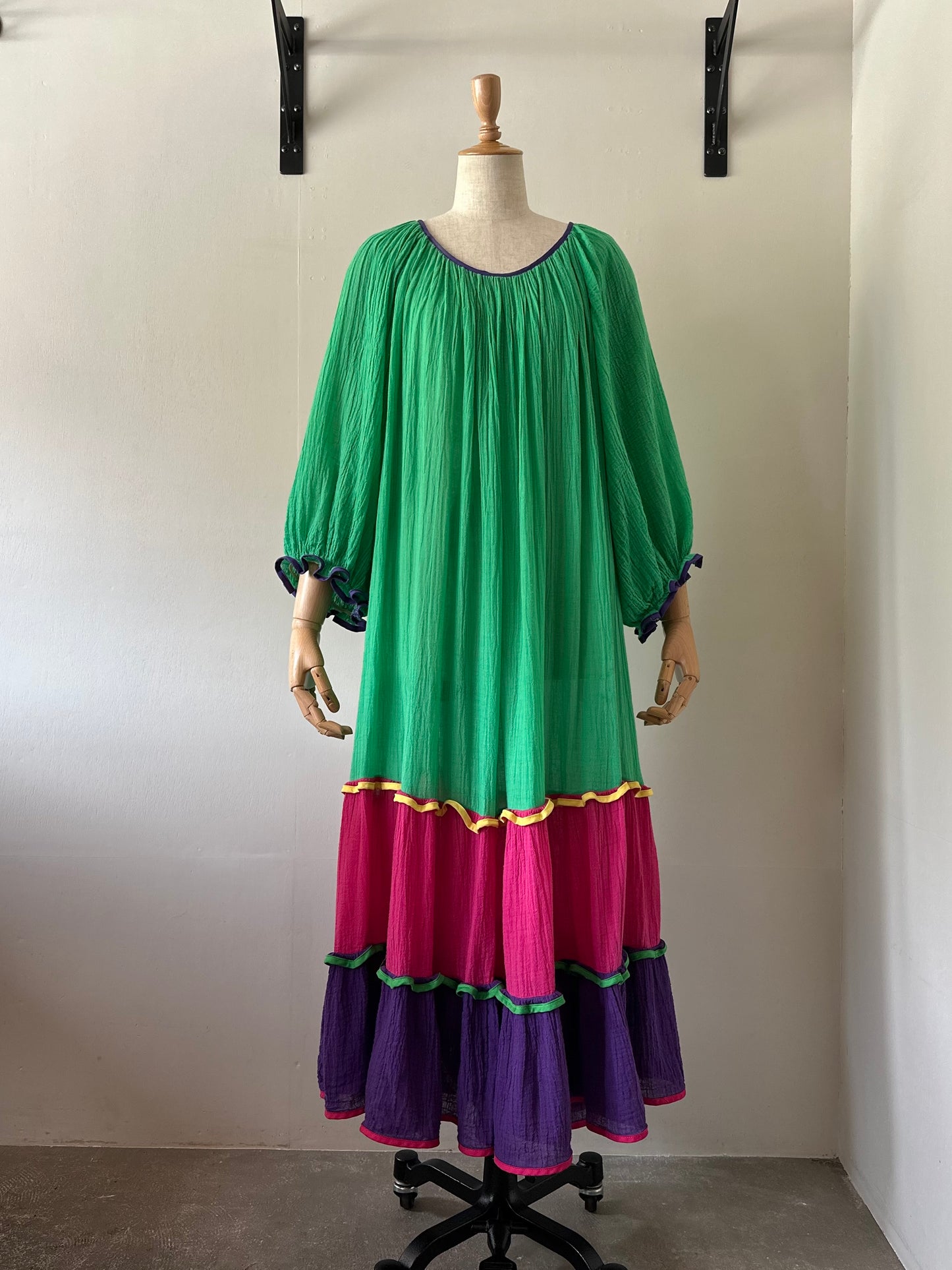 cotton tiered dress