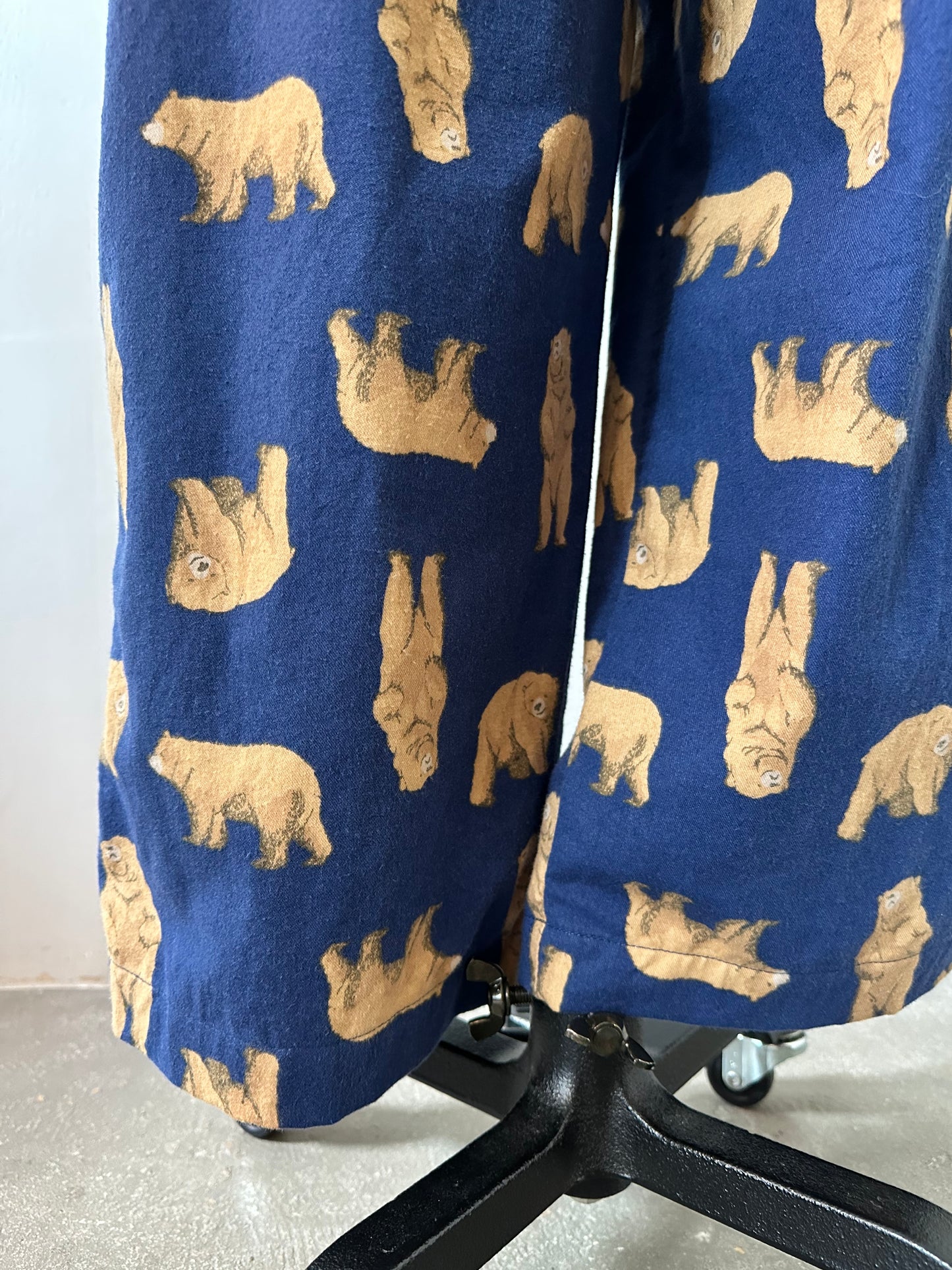 bear pattern pants