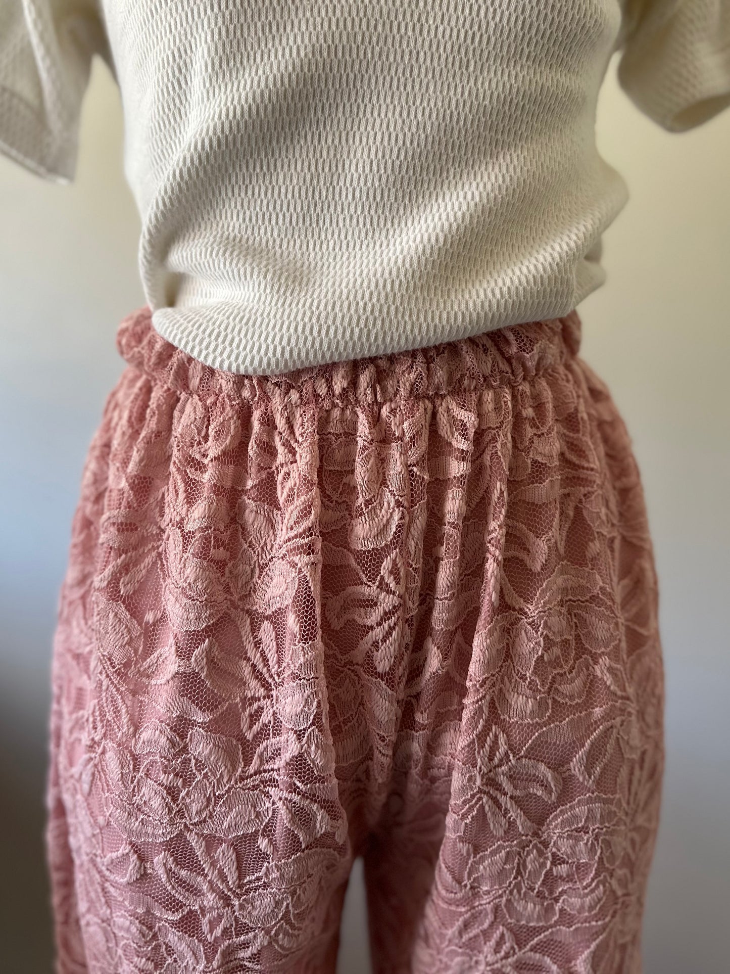 flower lace pants