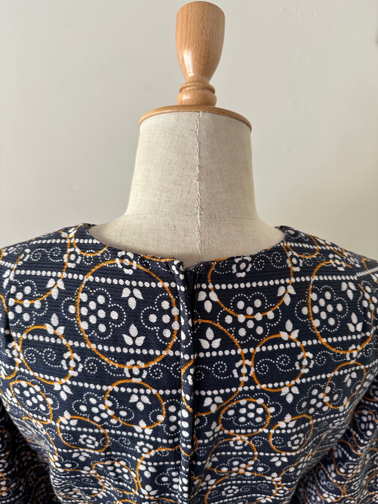 60s rhinestone layered design dress