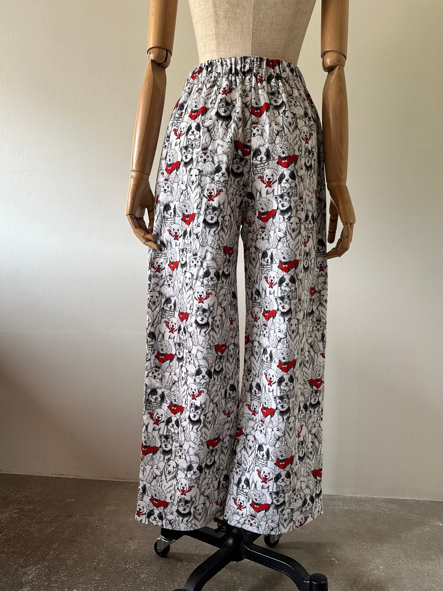 dog pattern pants
