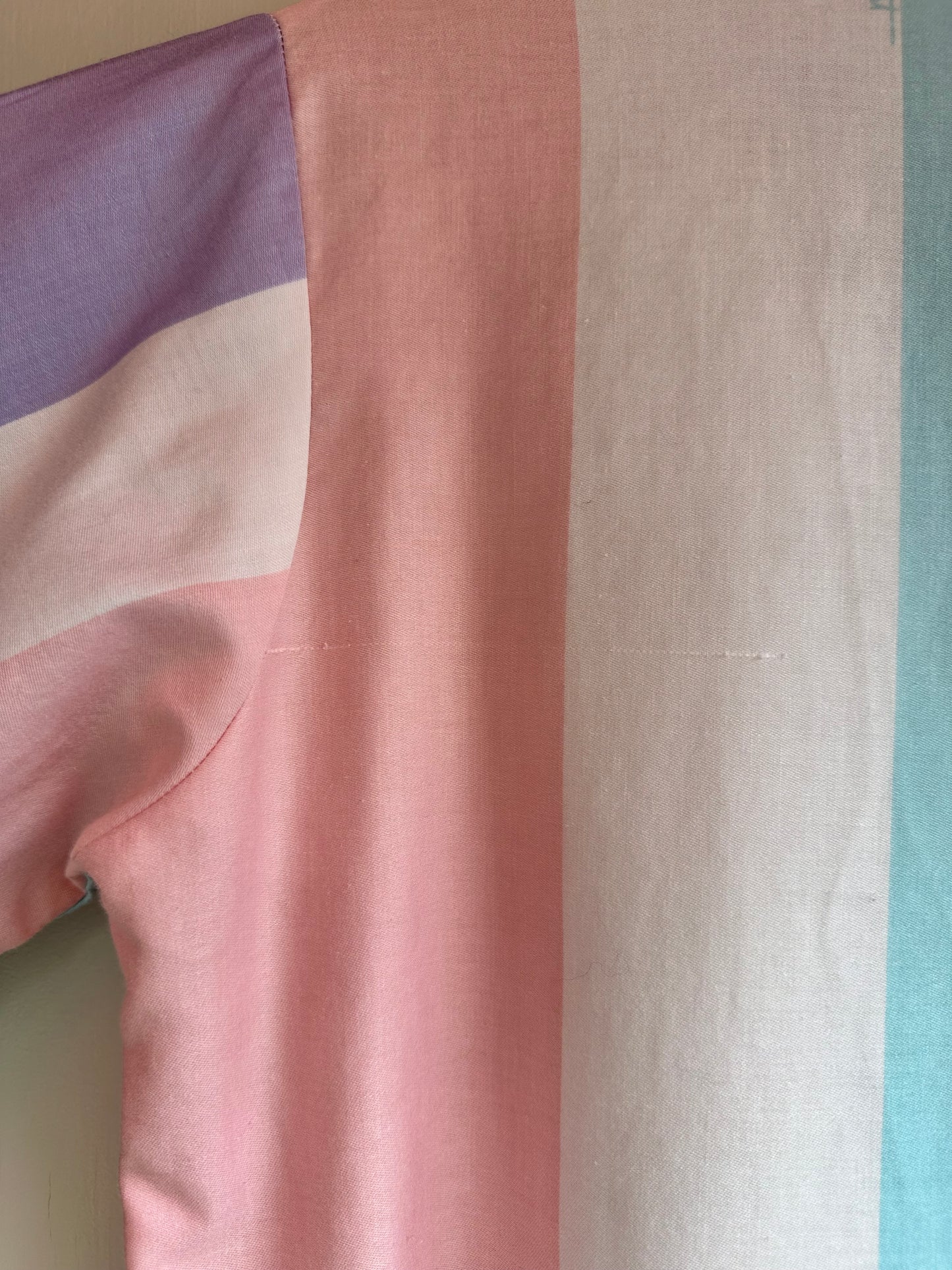 multi stripe shirt dress