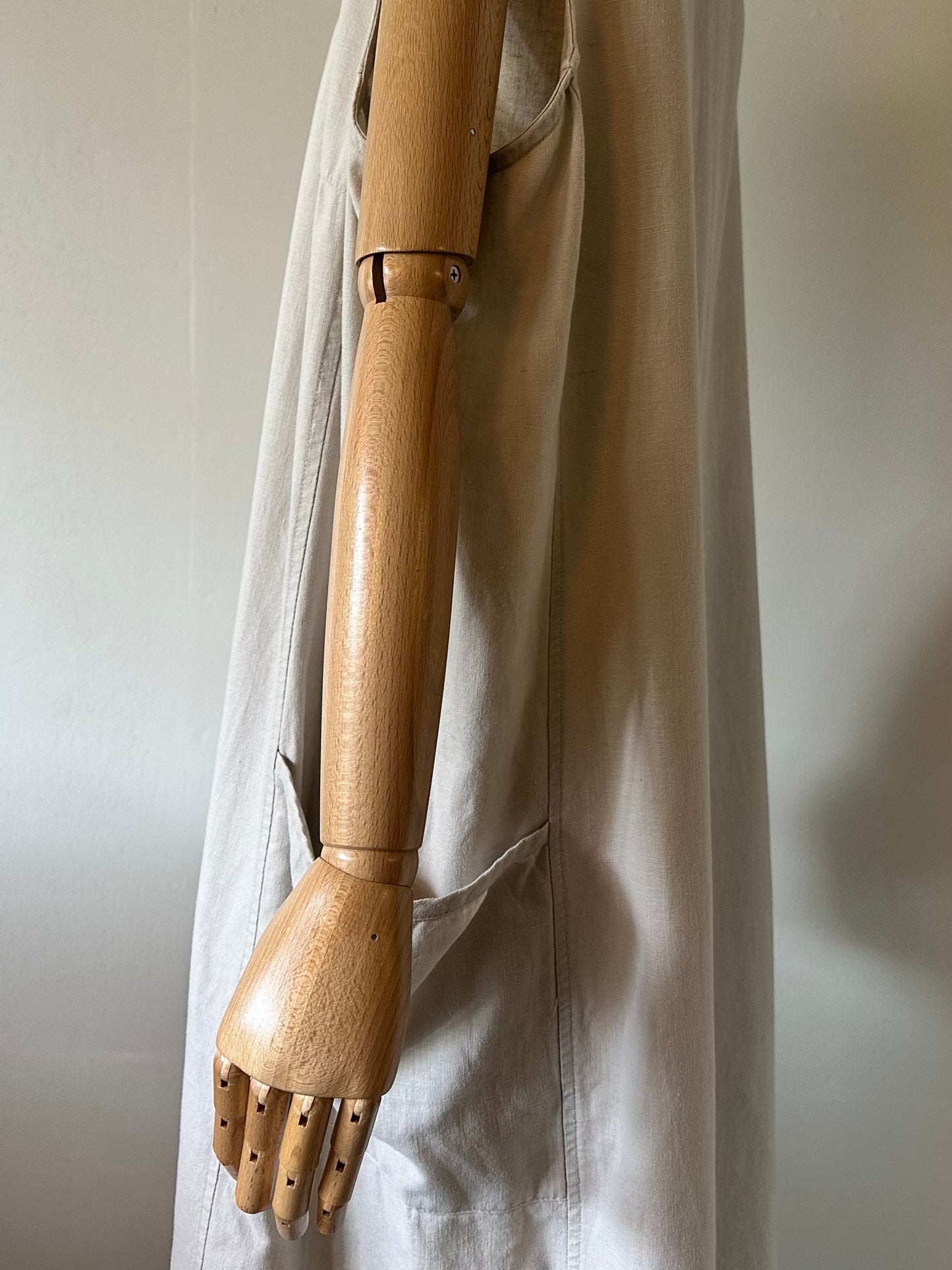 cotton linen sleeveless dress