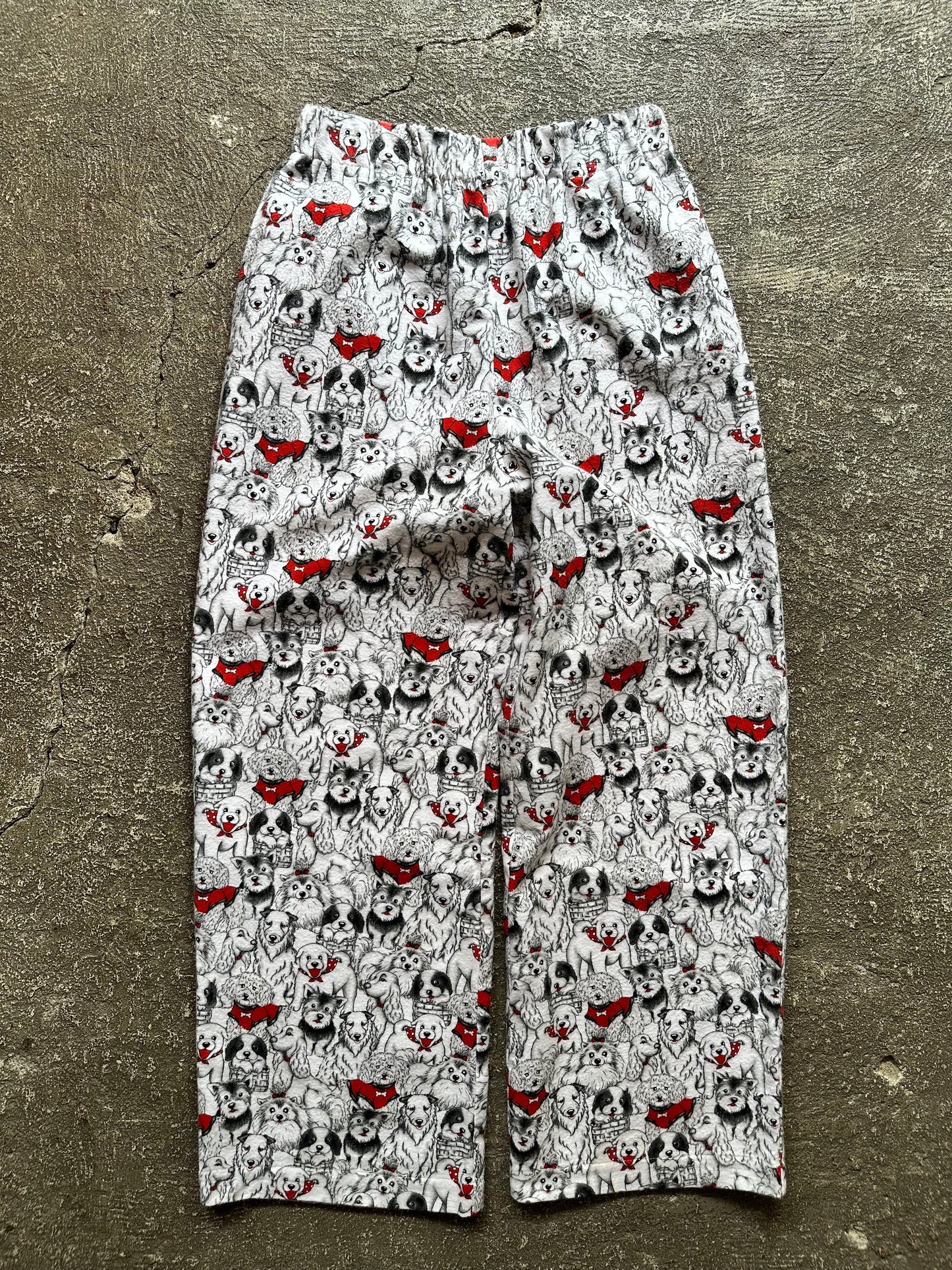 dog pattern pants