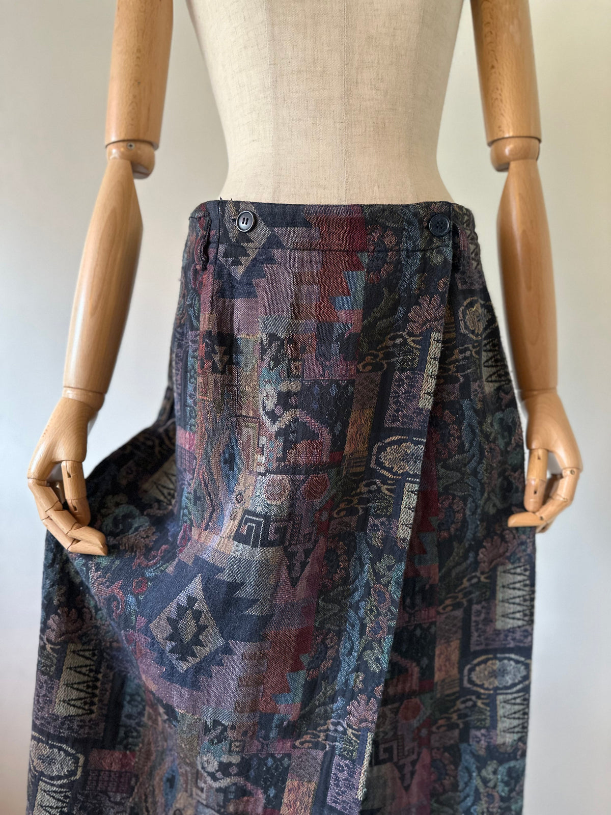 woven wrap skirt
