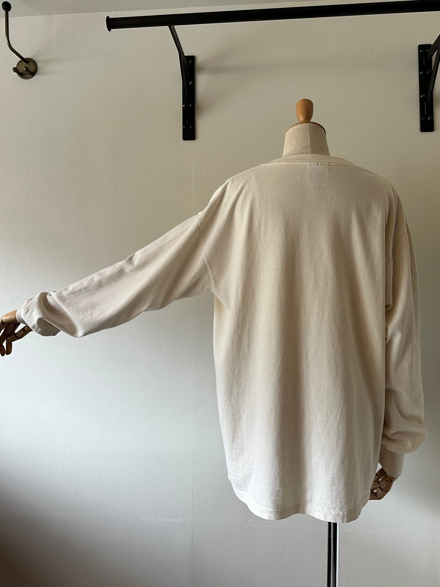horse embroidery long sleeve T-shirt