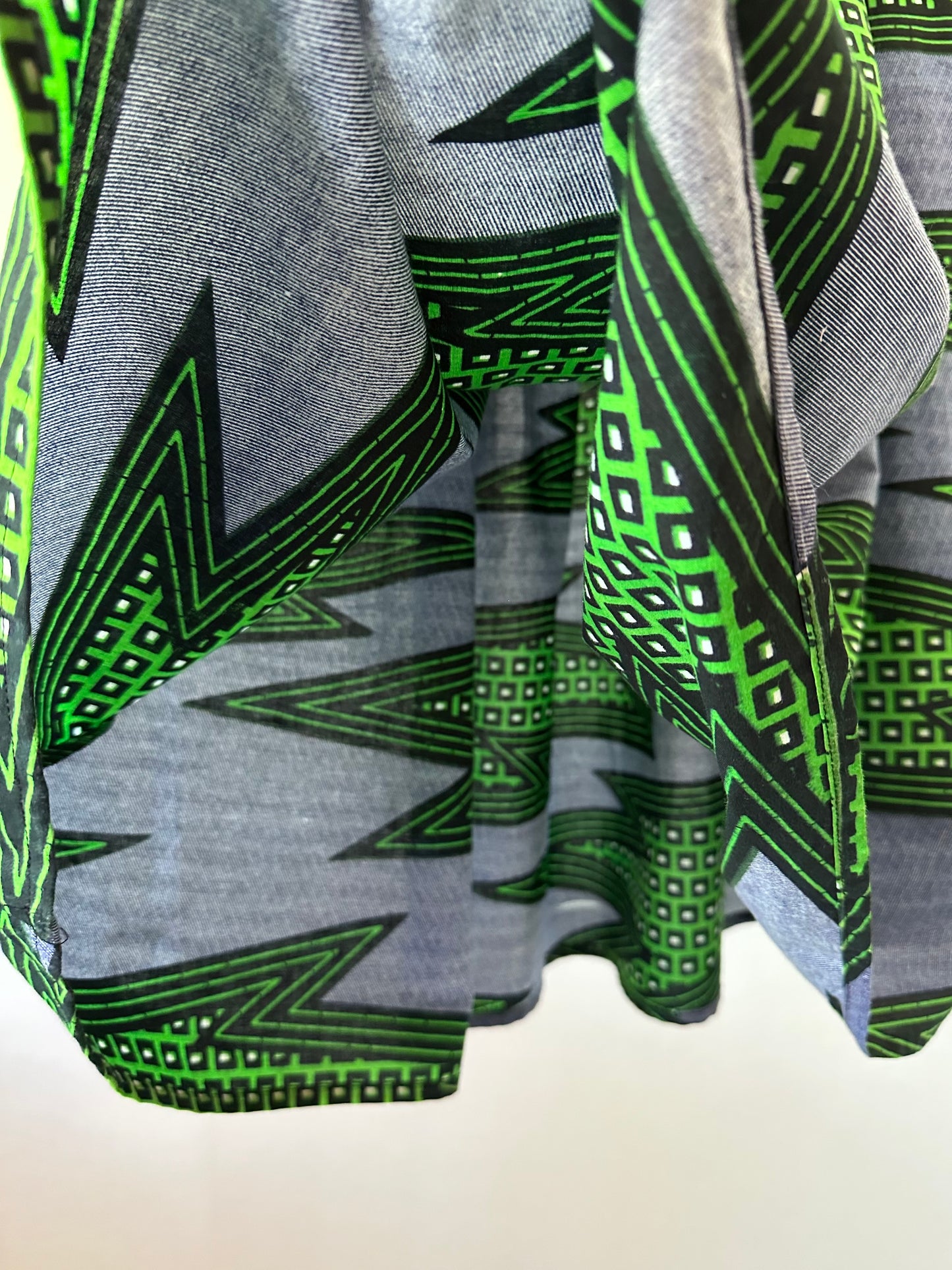 African print skirt