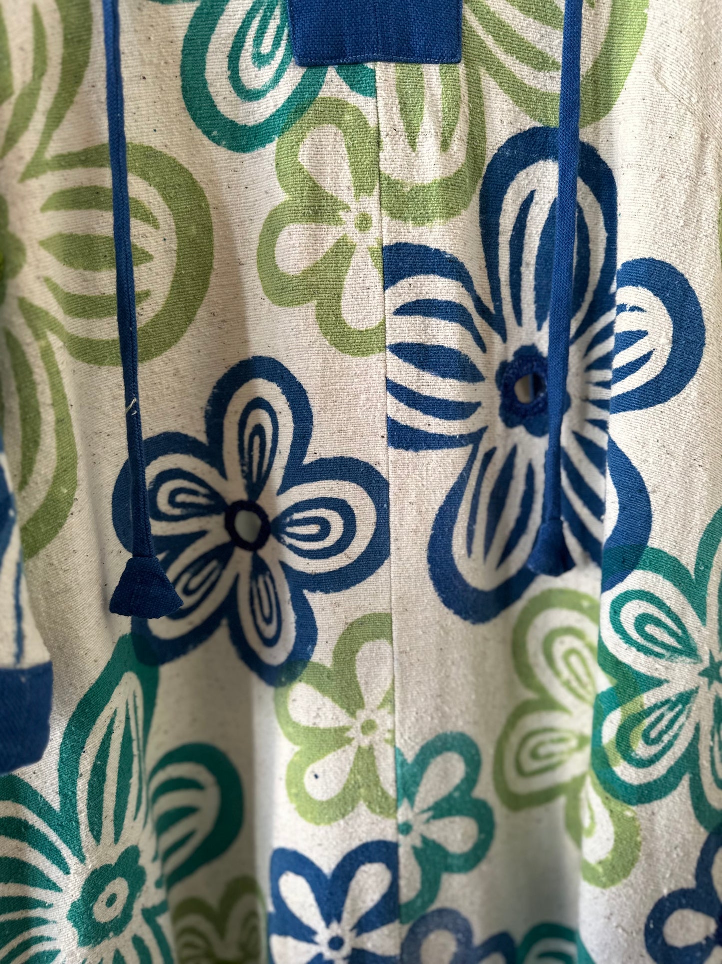 vintage floral mirror work dress