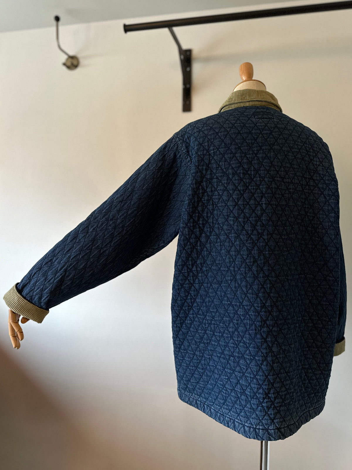 denim quilting jacket