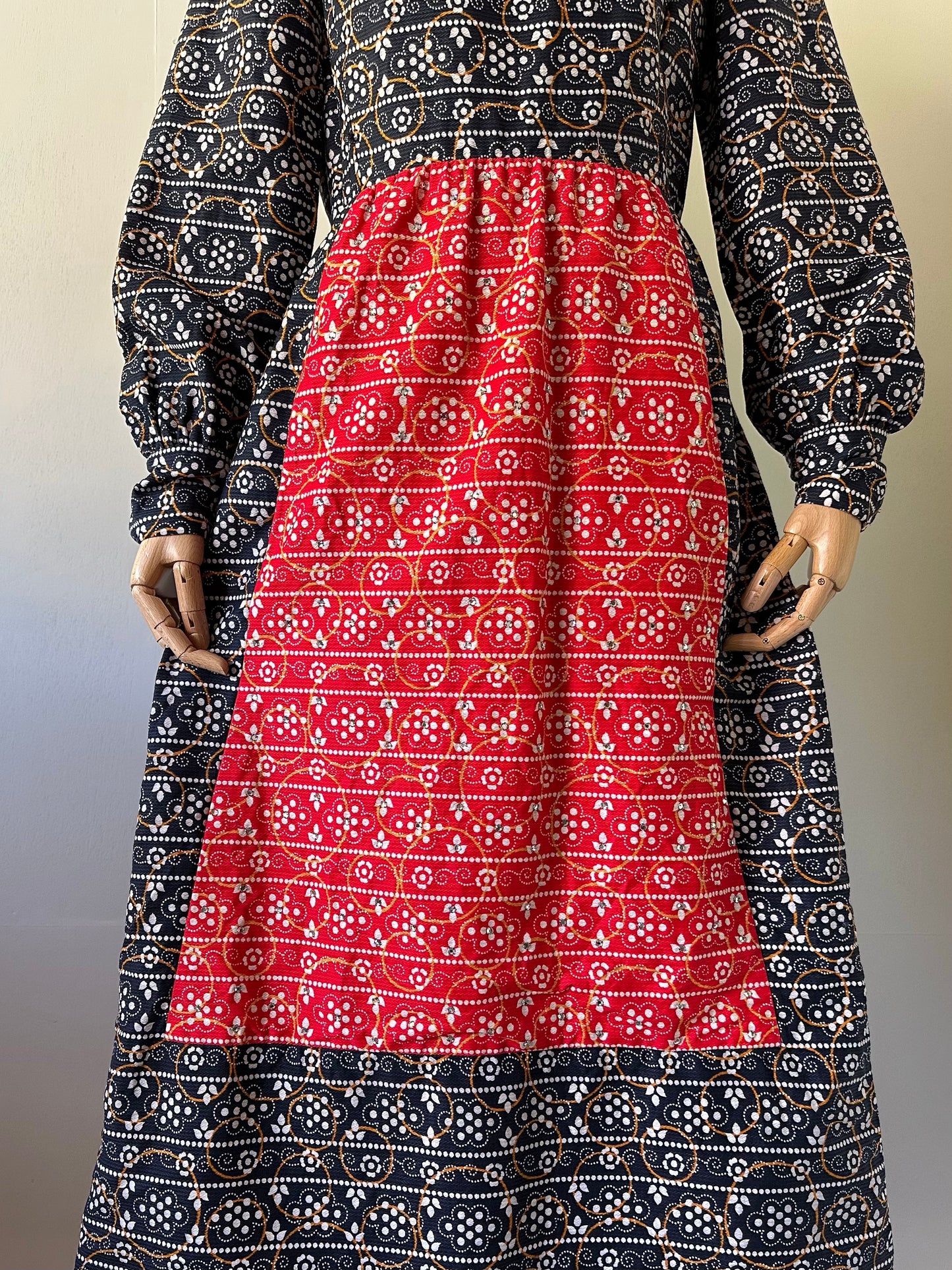 60s rhinestone layered design dress