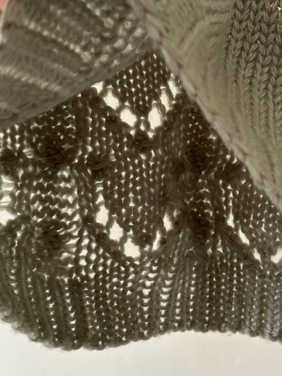 lacy knit vest
