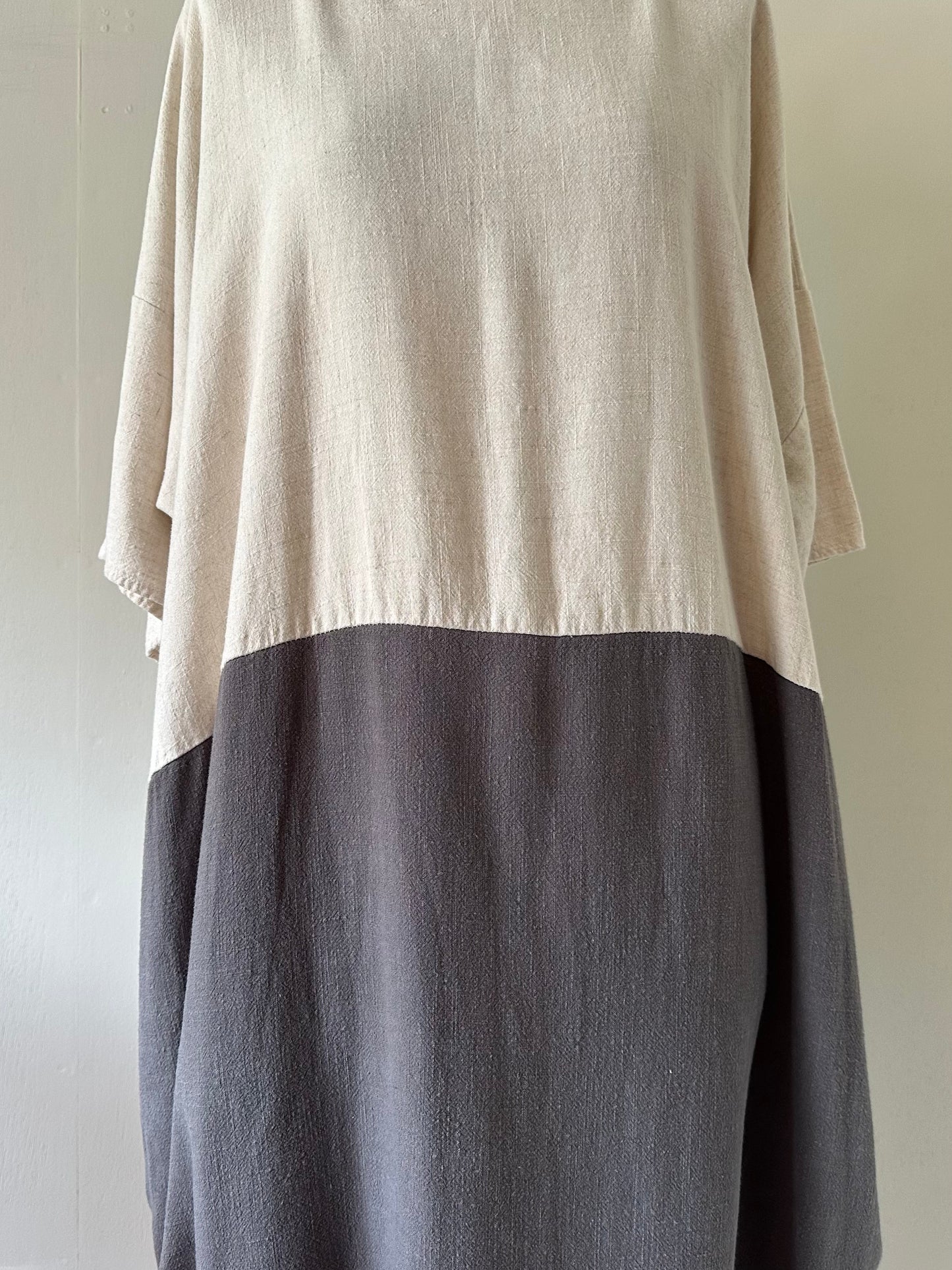 bicolor tunic dress