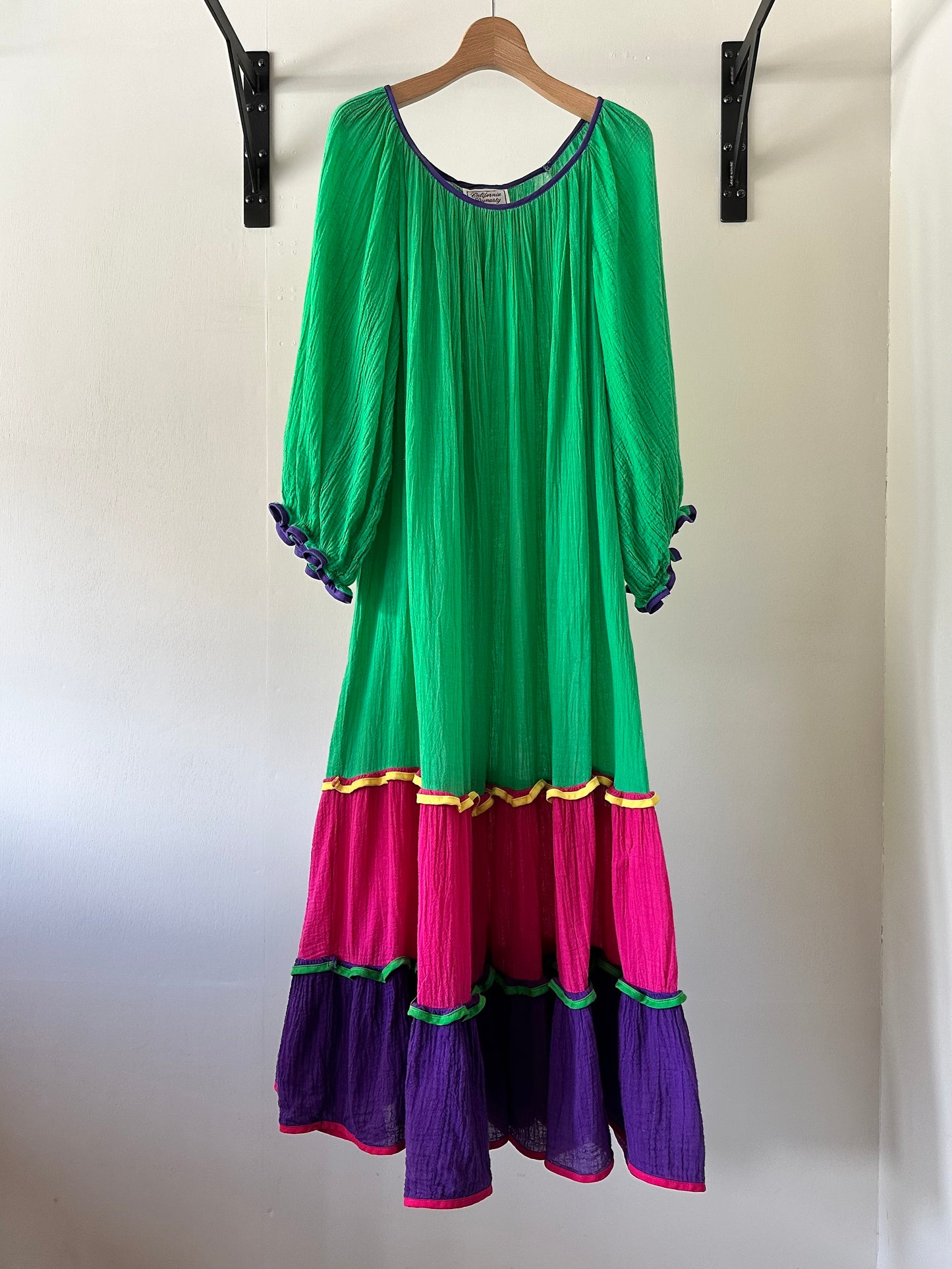 cotton tiered dress