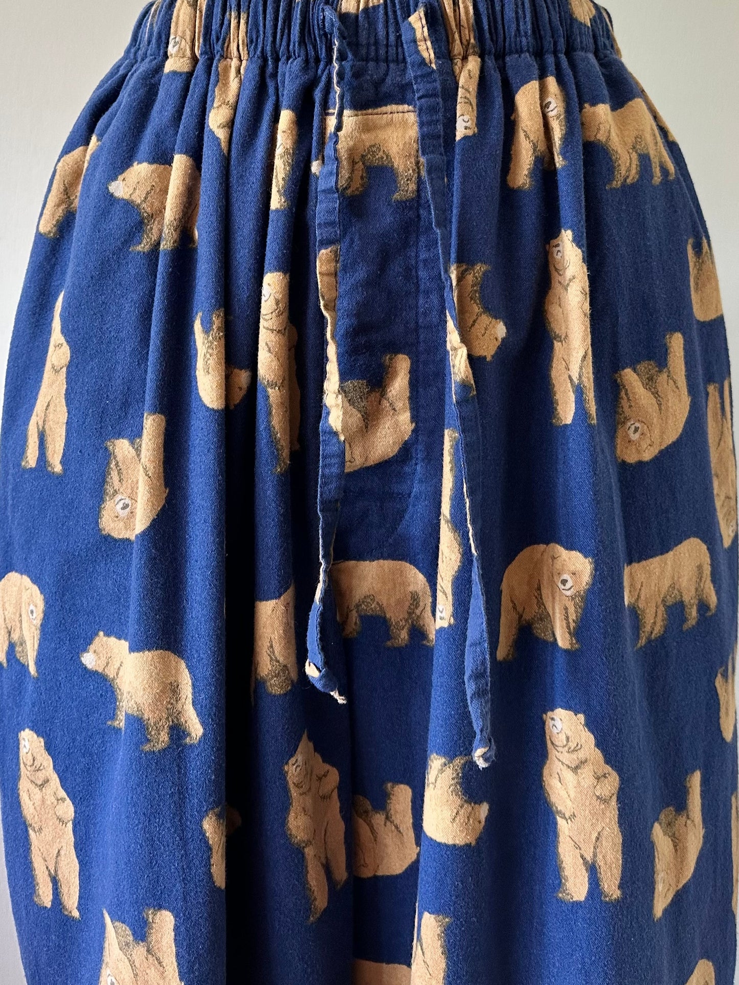 bear pattern pants