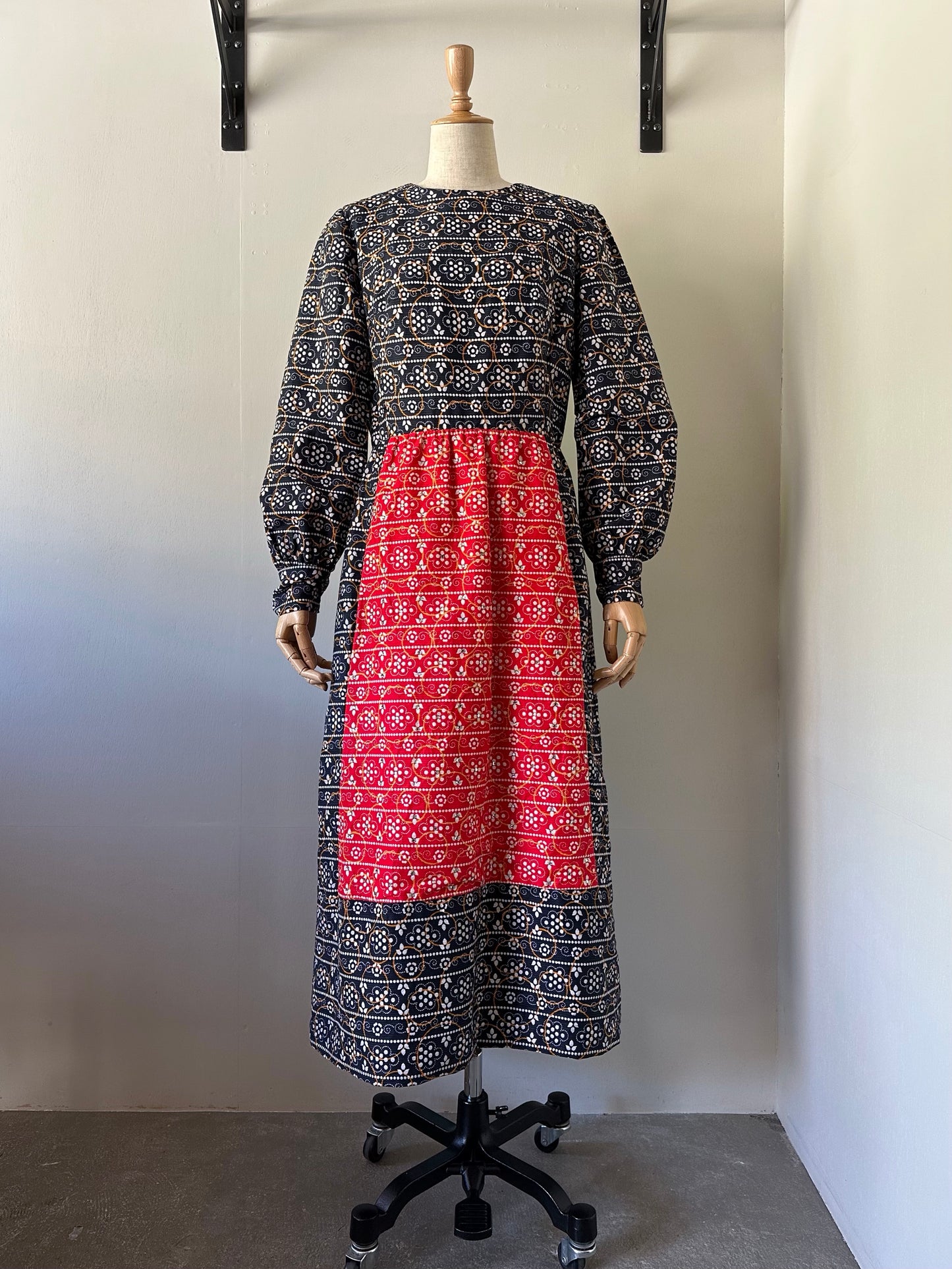 60s rhinestone layered design dress