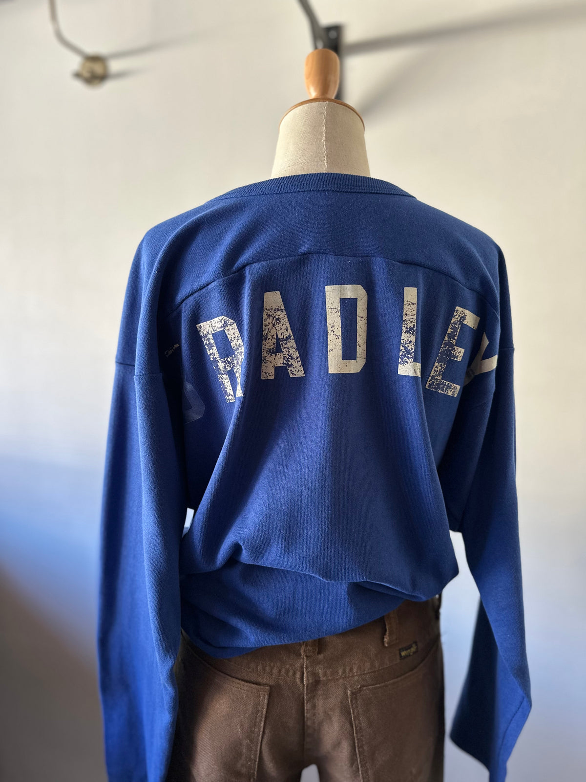 back print football T-shirt