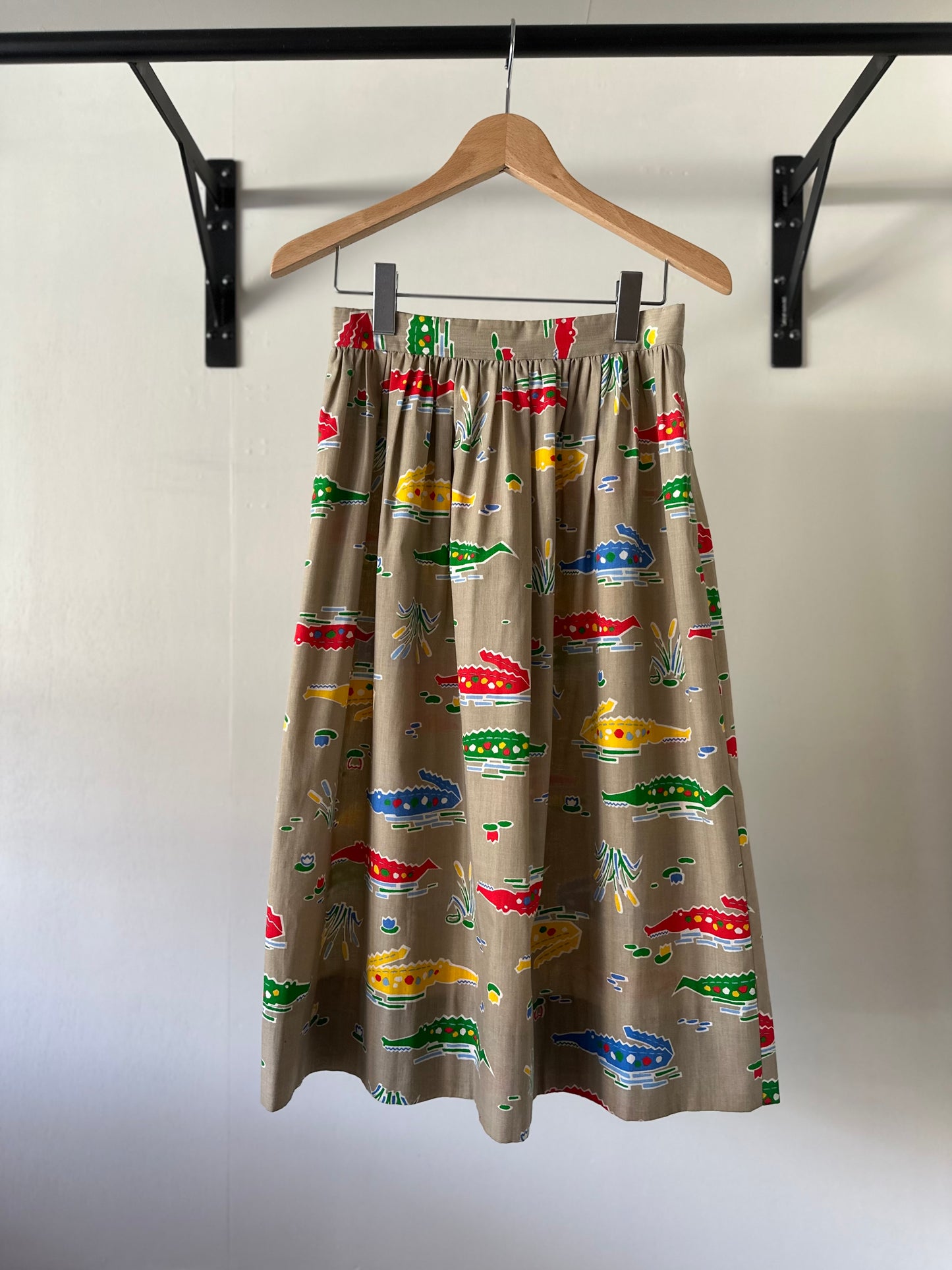 crocodile pattern skirt