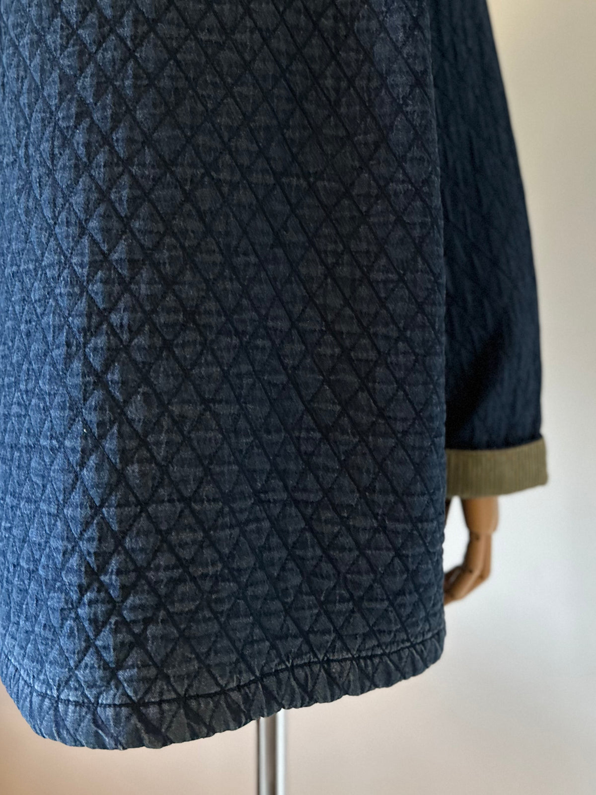 denim quilting jacket