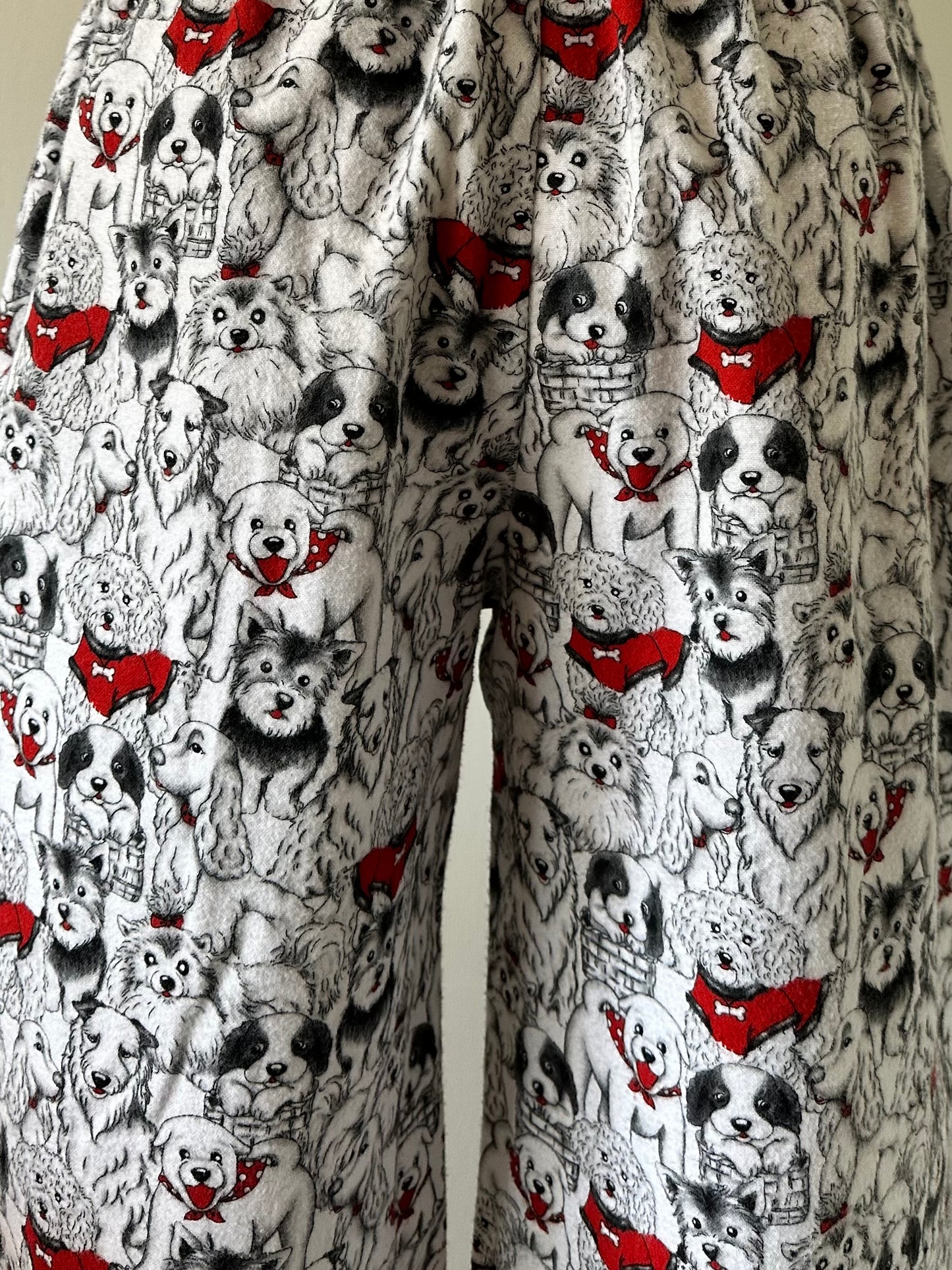 dog pattern pants
